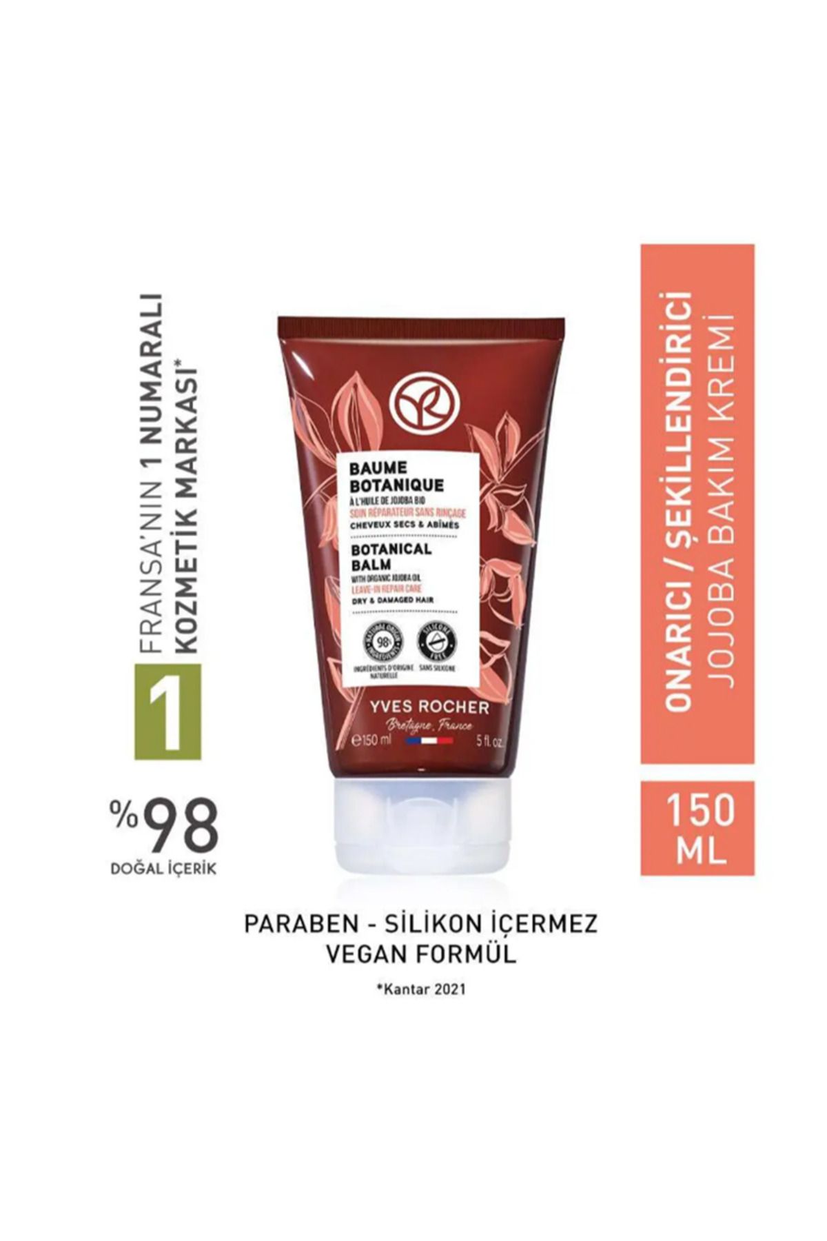 Yves Rocher Jojoba Bakım Kremi - Onarıcı / Şekillendirici / Baume Botanique 150ml