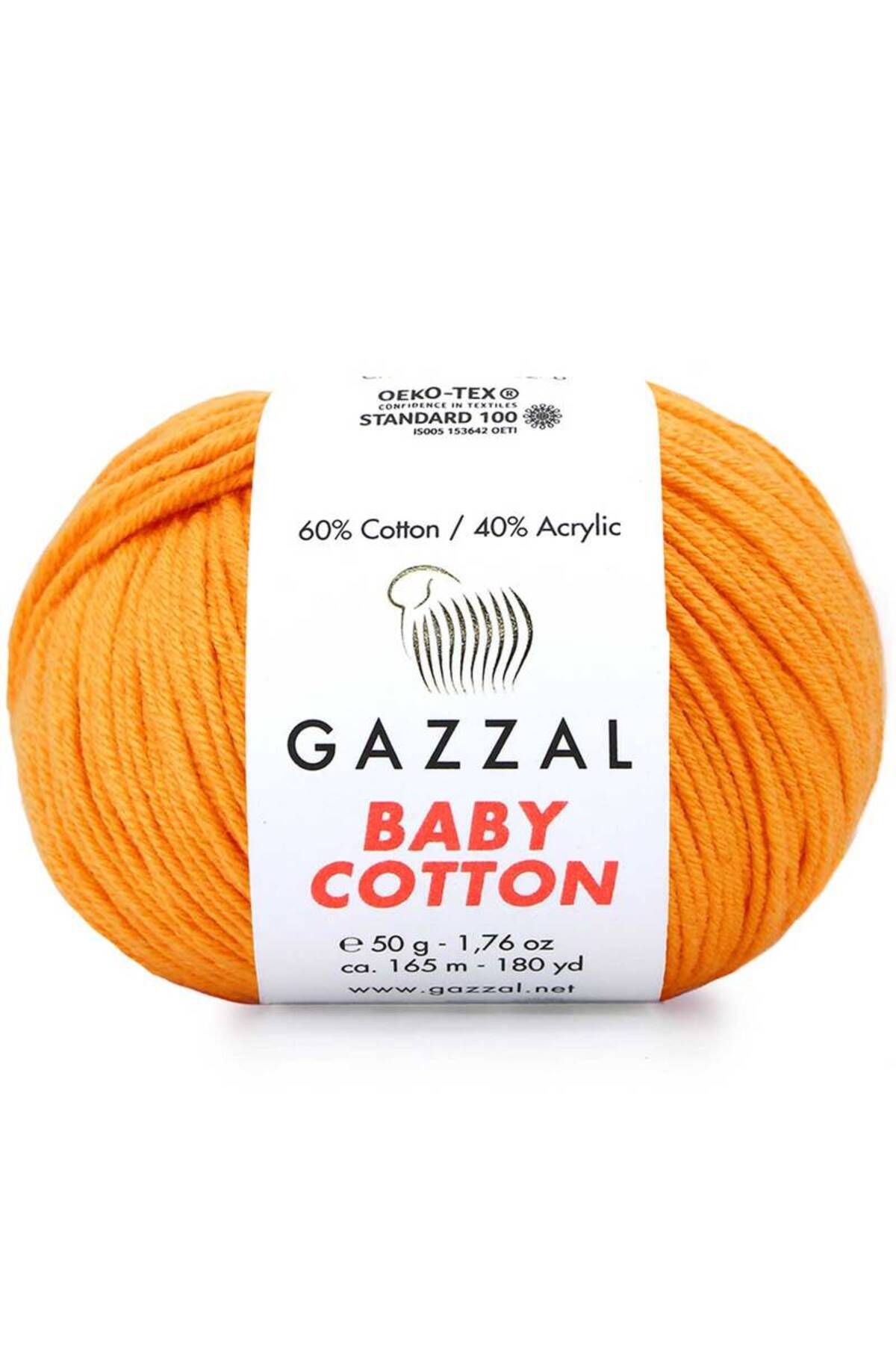Genel Markalar Akdenizpos  Sm01  Baby Cotton El Örgü Ipi Açık Turuncu 3416 (Yeni)