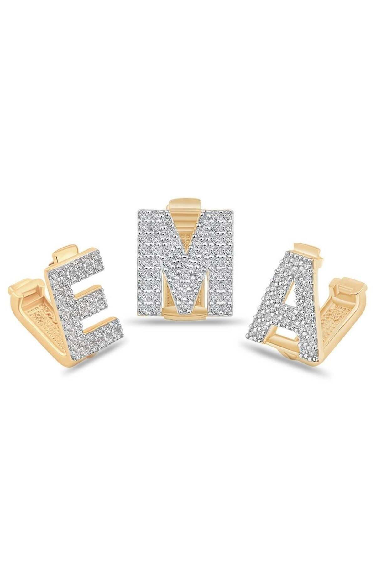 Ema Jewellery Altın Harf 9mm Bileklik Charm