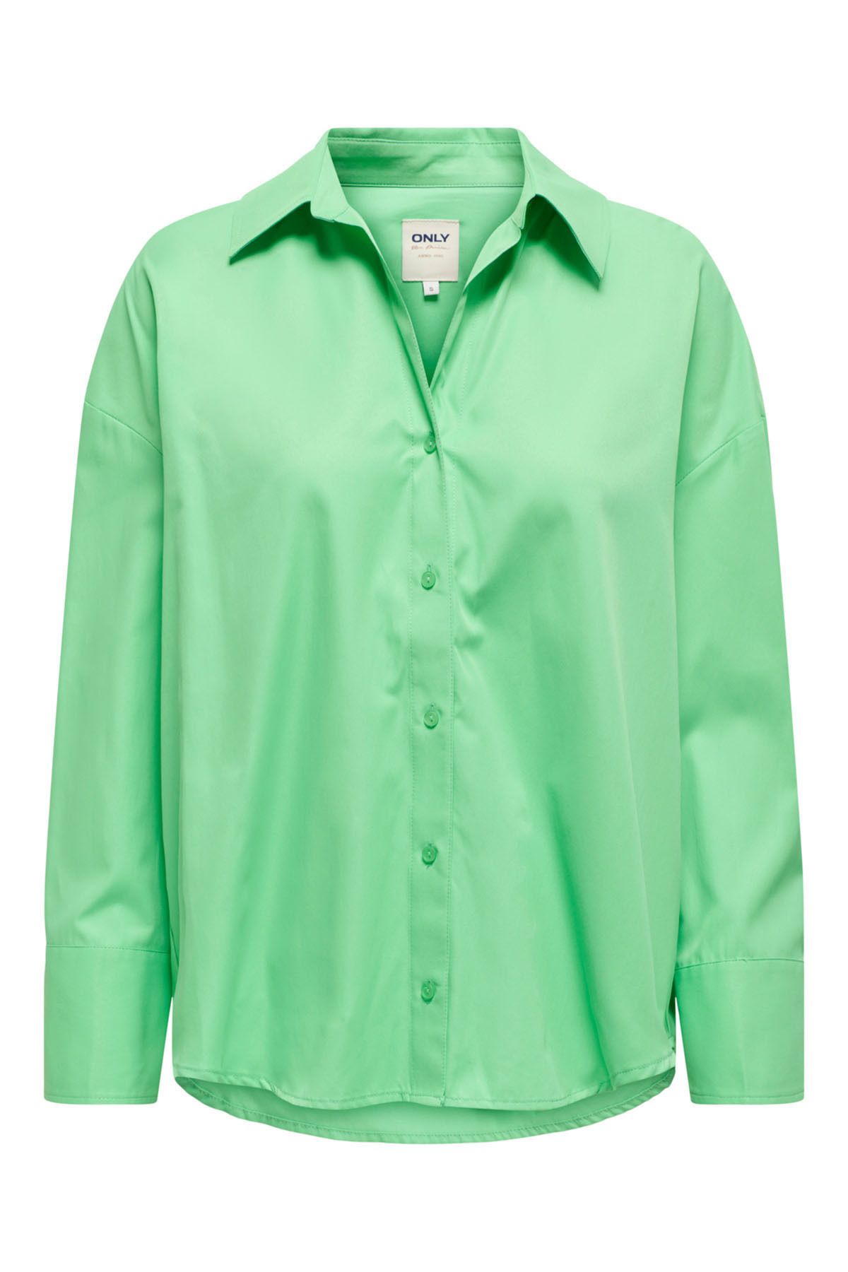 Only Kadın Onloregon Uzun Kollu Regular Fit Gömlek 15314330 Yeşil