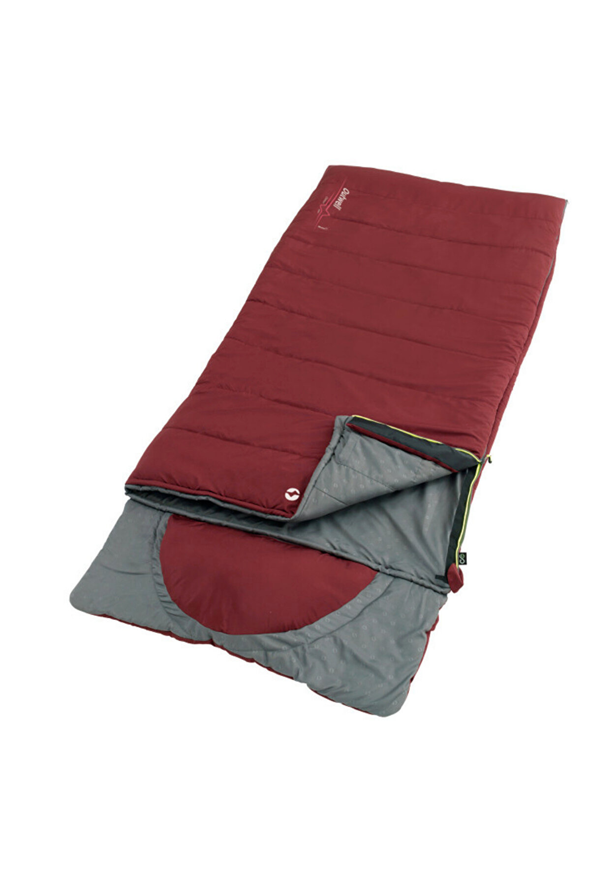 Outwell Contour Lux Yazlık & Kışlık Taraflı -19°C Uyku Tulumu Kırmızı Sol