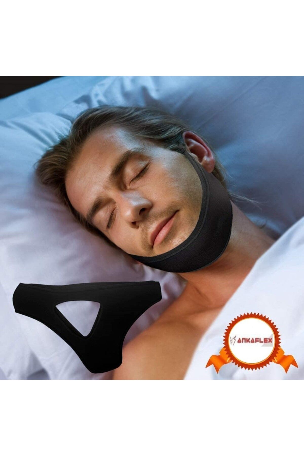 Ankaflex Horlama Önleyici Maske Horlama Bandı Pratik Uyku Maskesi Uyku Apnesi Bandı