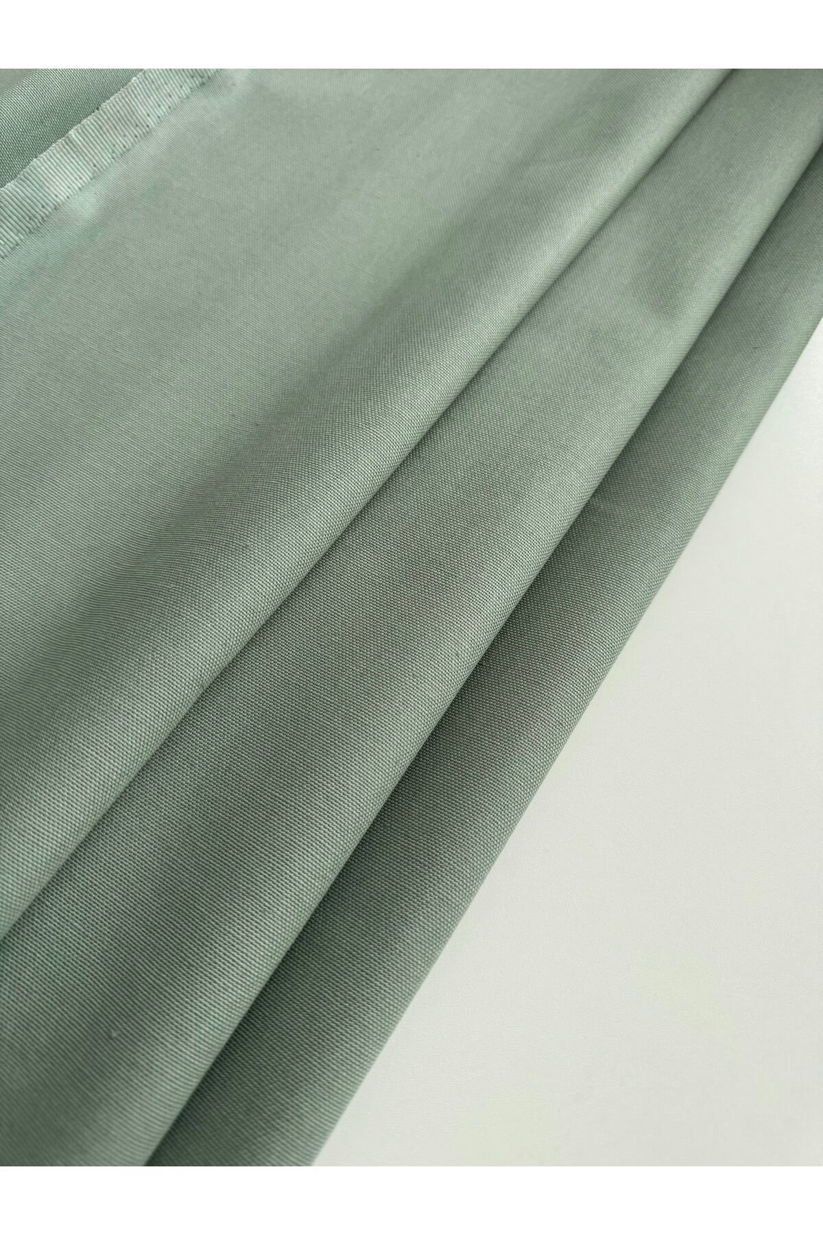 Niks Home Duck Bezi | Punch Keten Kumaşı | Mint Yeşili (50X140 cm)