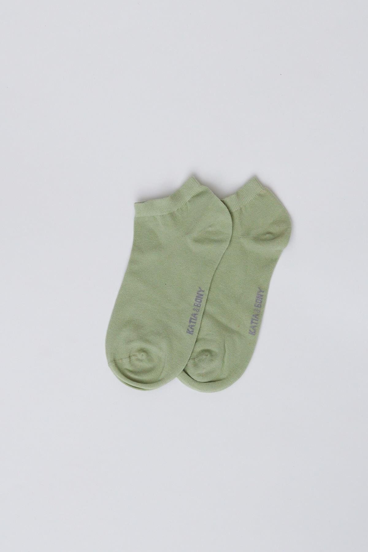 Katia & Bony Kadın Pamuklu Patik Çorap Açık Yeşil