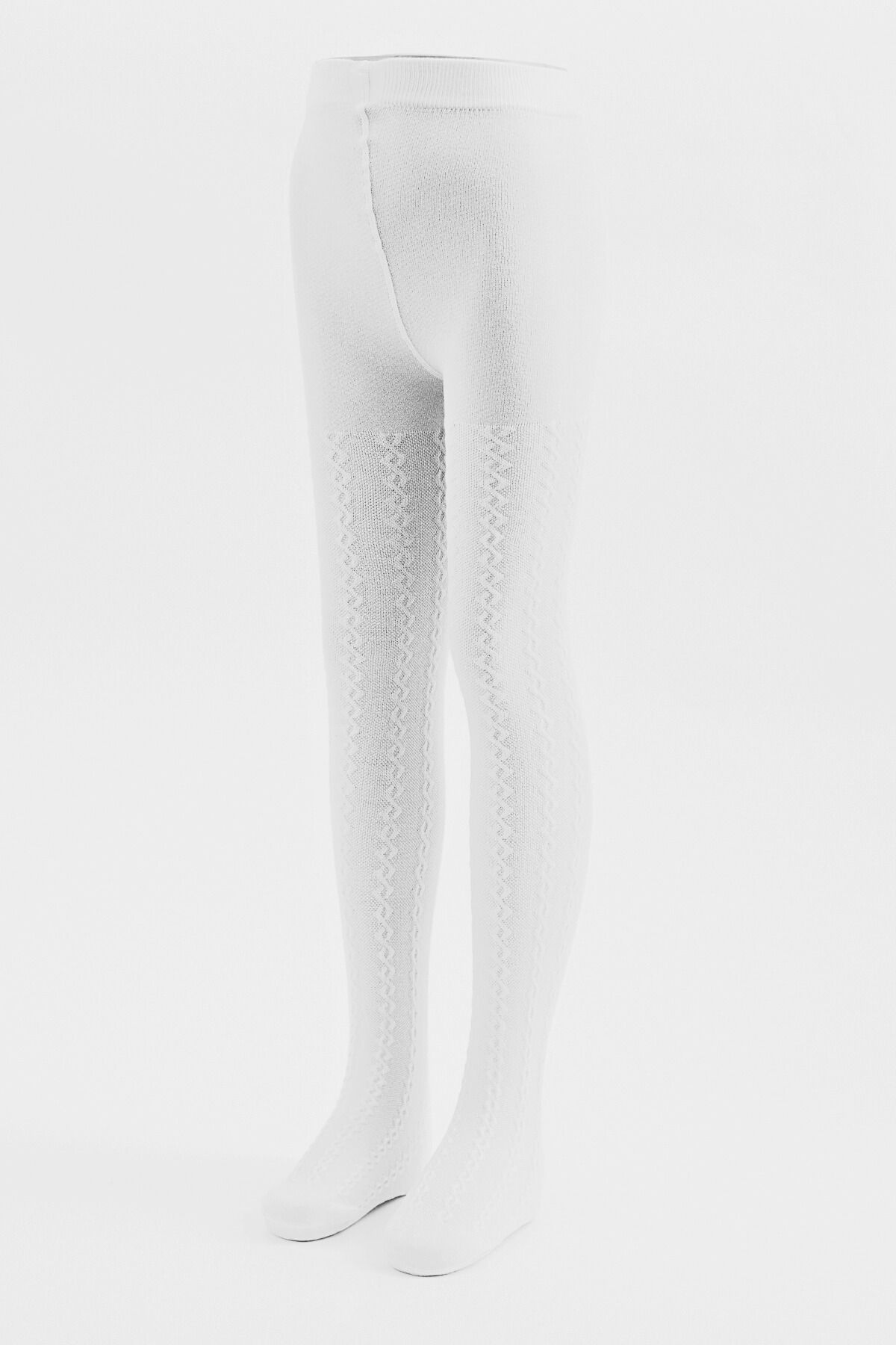 Katia & Bony Zincirli Detaylı Külotlu Çorap Beyaz