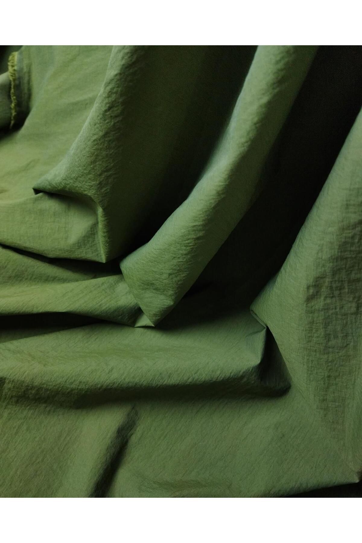 Kumaş Parça Paraşüt Kumaş Hakiye Dönük Yeşil Renkte En: 145 cm