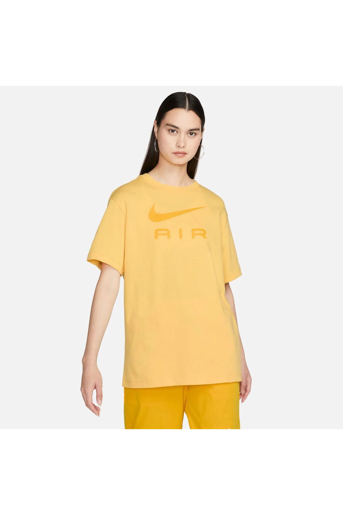 Nike Sportswear Air Kadın Sarı Günlük T-Shirt