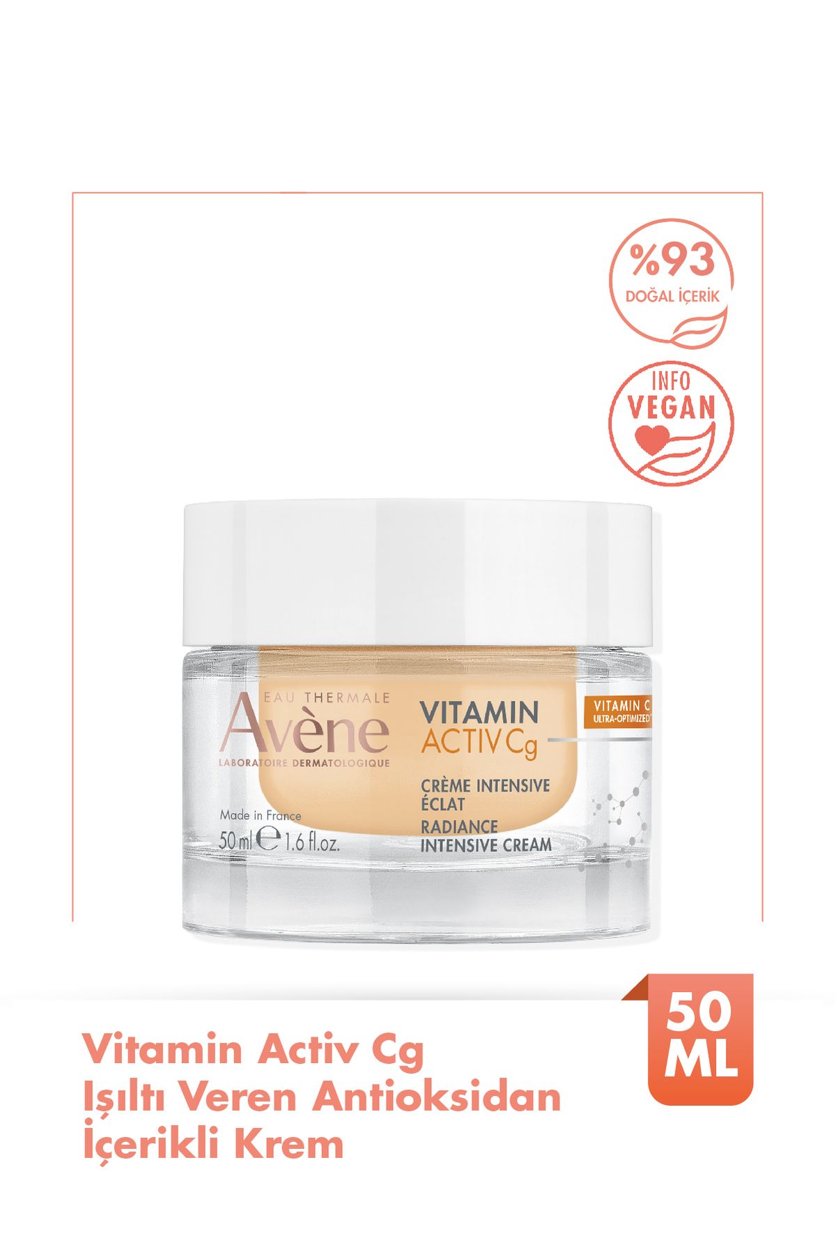 Avene Vitamin Activ Cg Işıltı Veren Antioksidan İçerikli Krem 50 ml