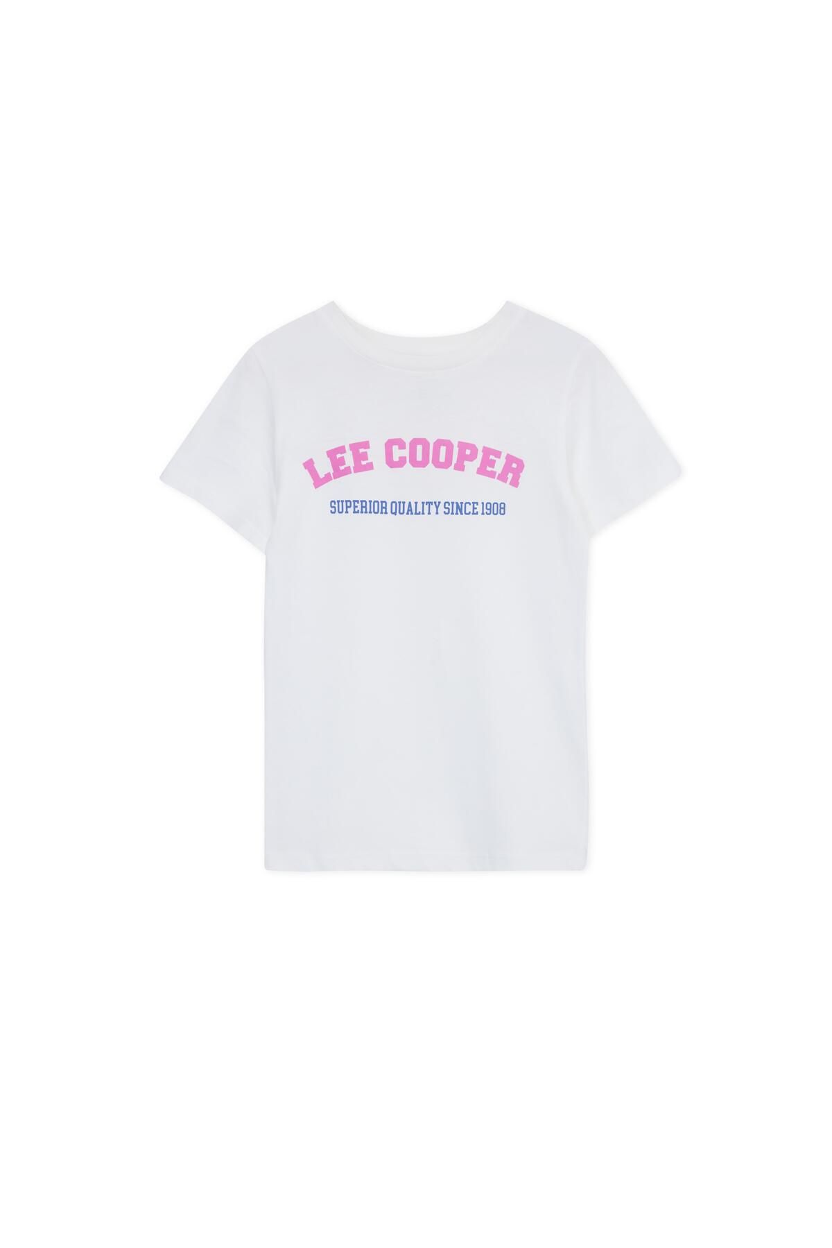 Lee Cooper Sused Kız Çocuk Örme T-Shırt Beyaz