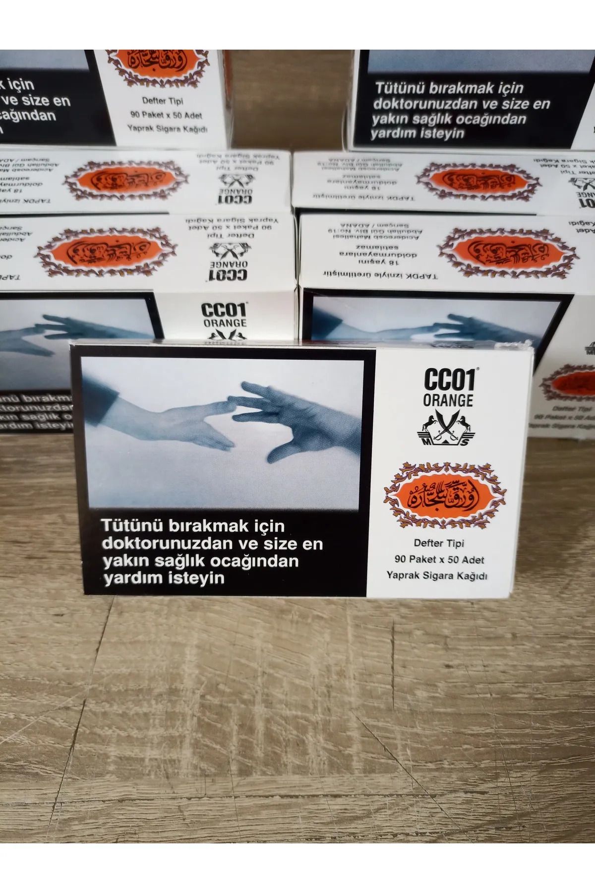 Han Tobacco CC01 Orange sigara kağıdı 10x90 toplam 900 adet 45000 yaprak arap kağıdı