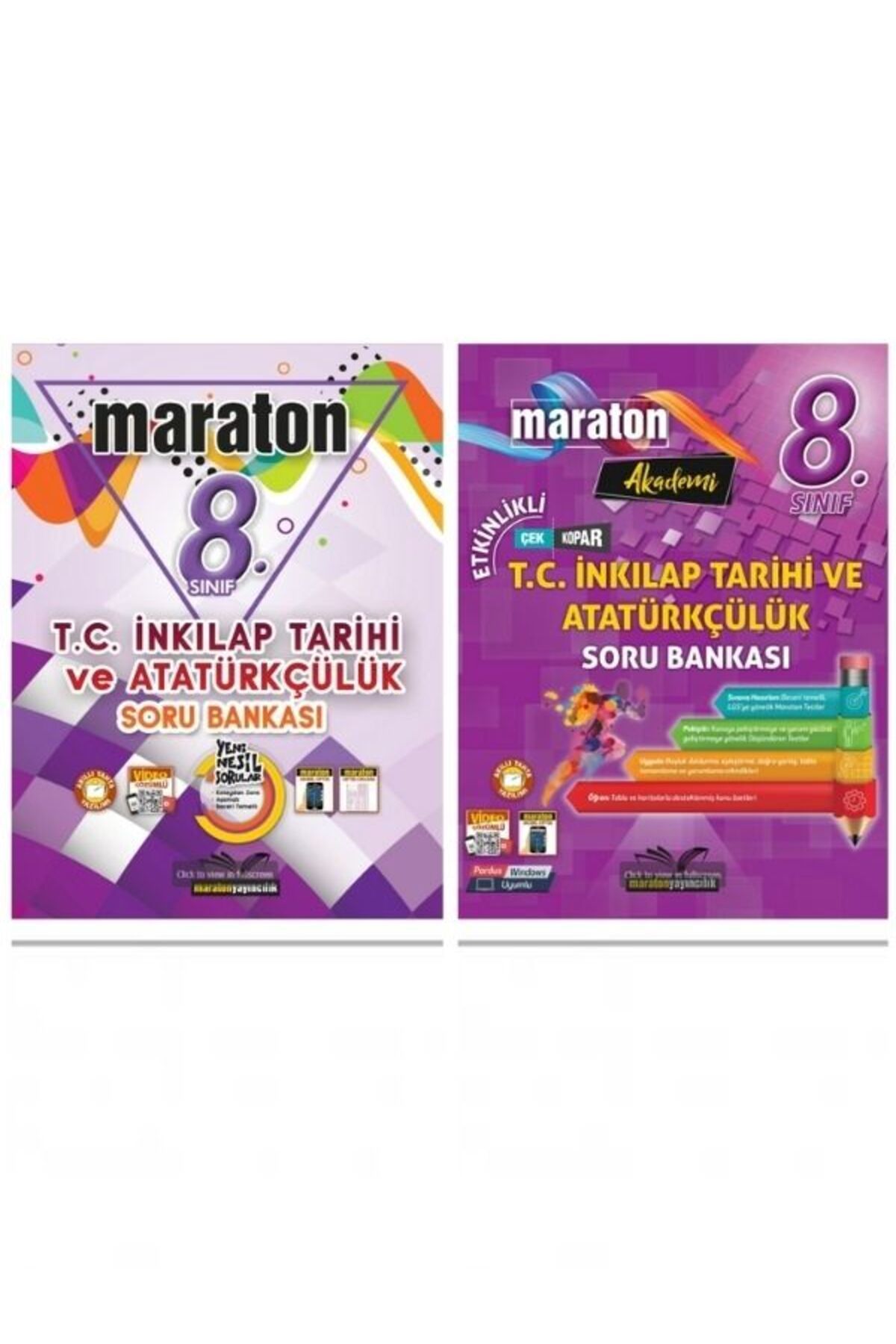 Maraton Yayınları maraton 8.Sınıf İnkilap Tarihi  Soru Bankası +İnkilap Tarihi Etkinlikli Soru Bankası