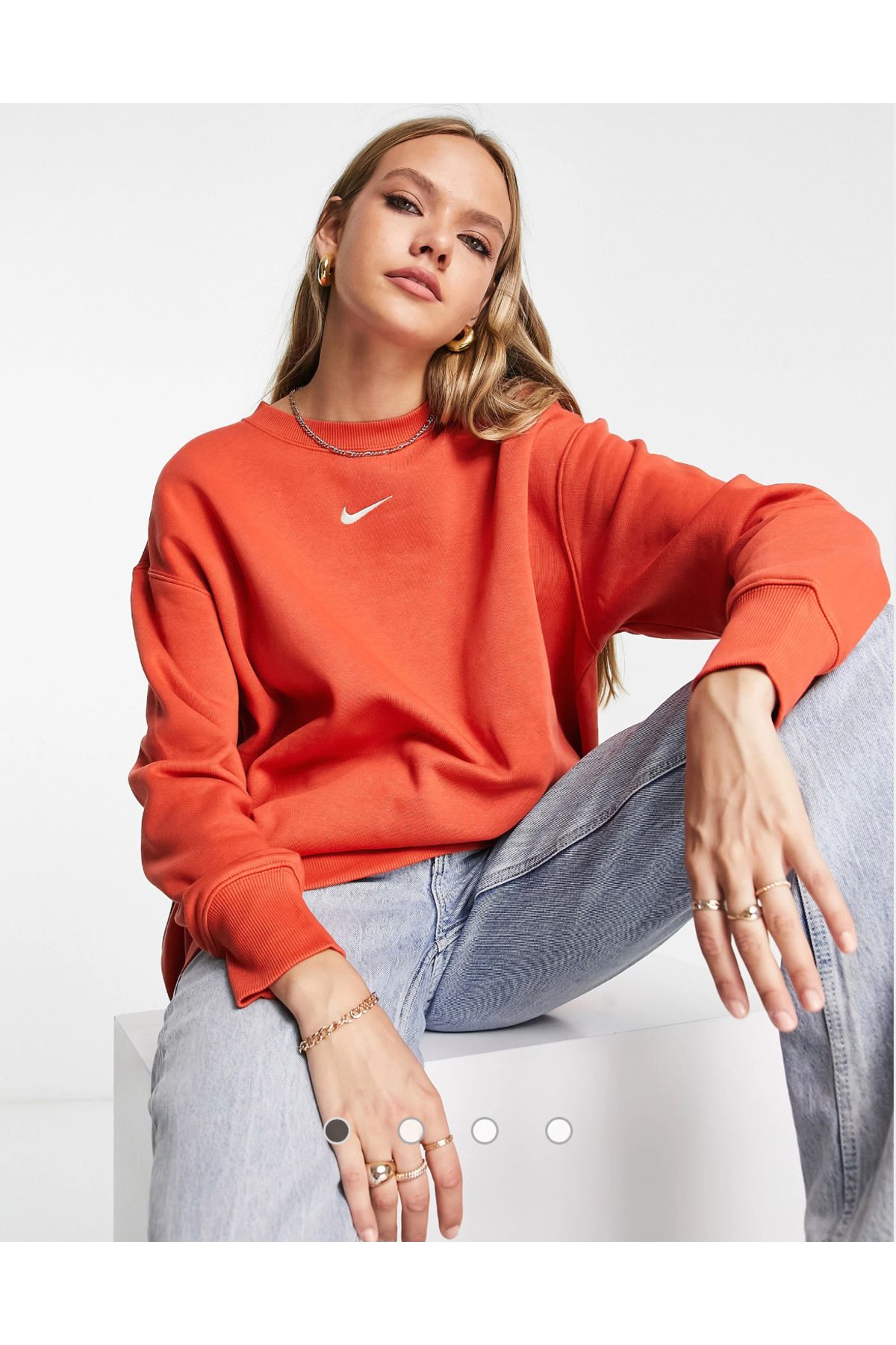 Nike Sportswear Phoenix Brushed Fleece Oversized Crew Neck Kadın Sweatshirt CNG-STORE
