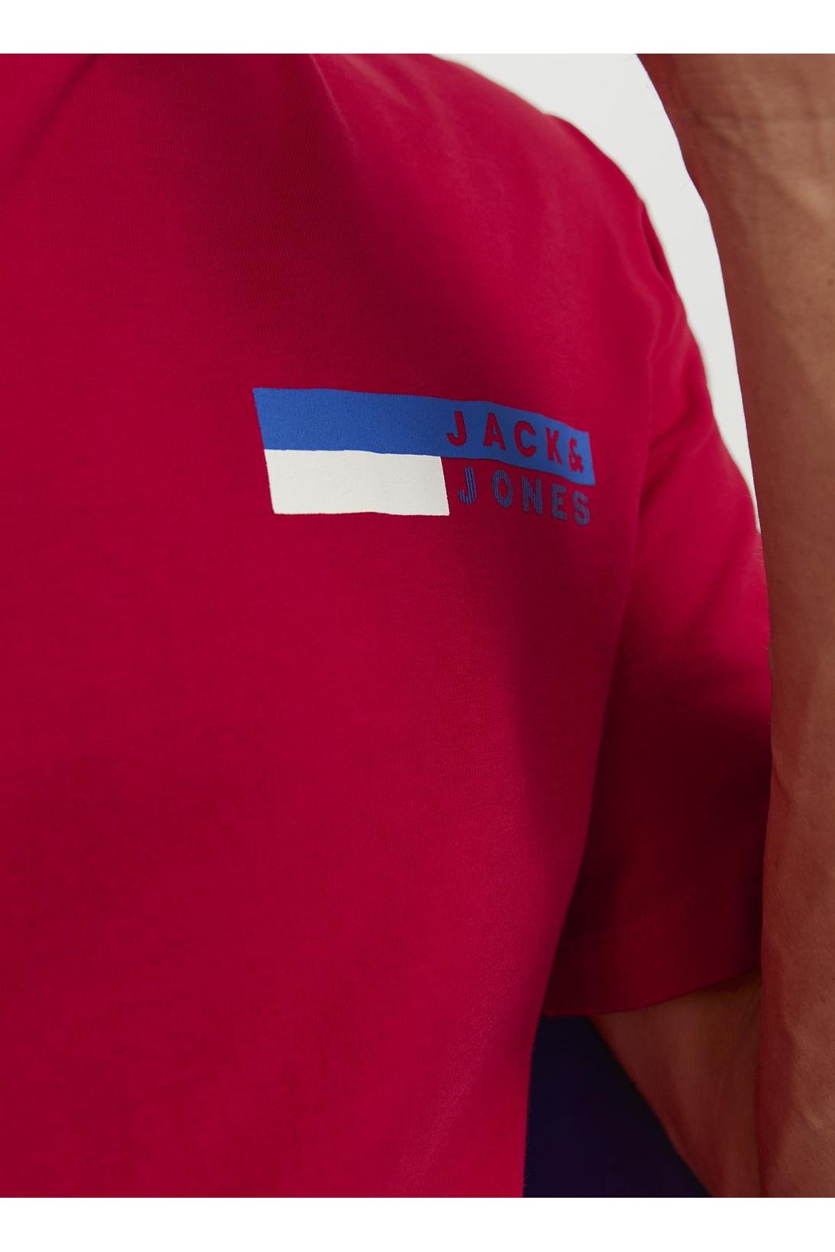 Jack & Jones Yuvarlak Yaka Kırmızı Erkek T-shirt Jjecorp Logo Tee Play Ss O-neck Noo