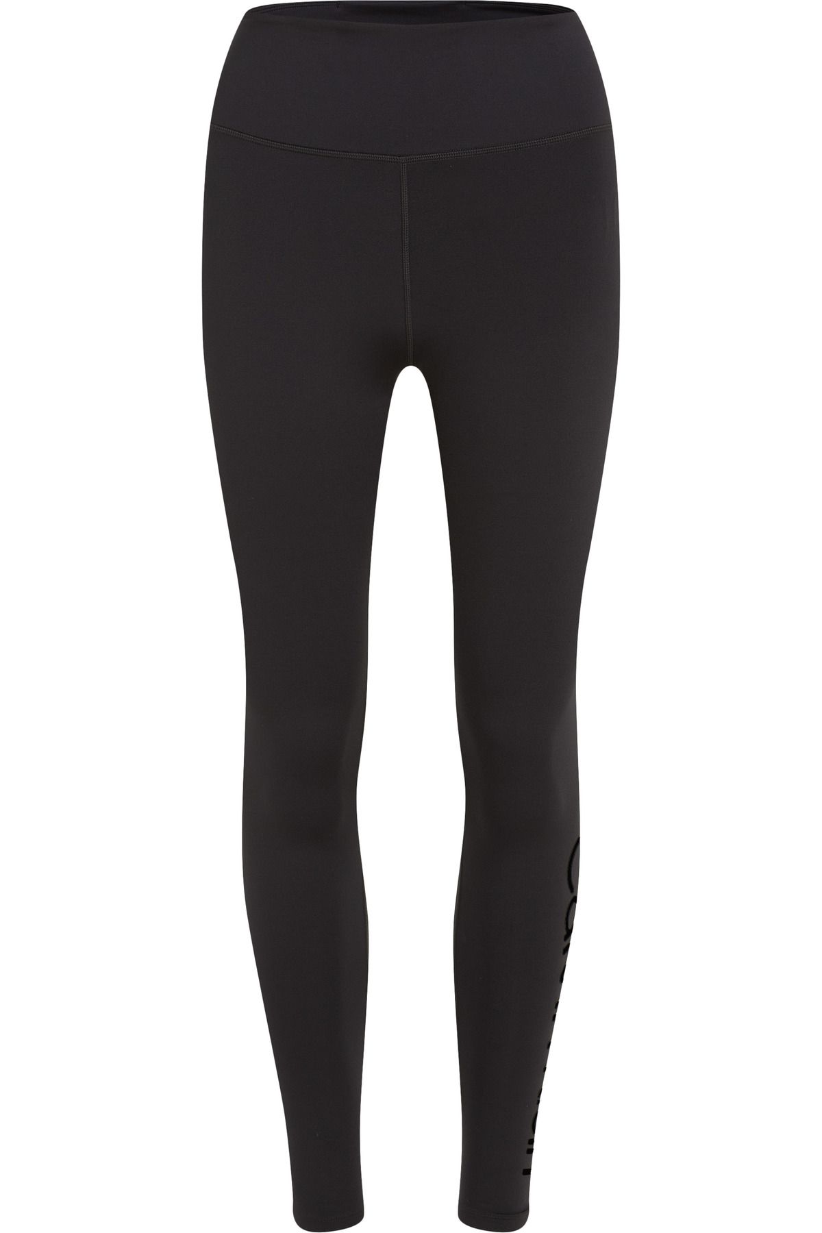 Calvin Klein Kadın Marka Logolu Elastik Bantlı Yüksek Belli Nefes Alabilen Kumaşlı Sportif Görünümlü Siyah Tayt 0