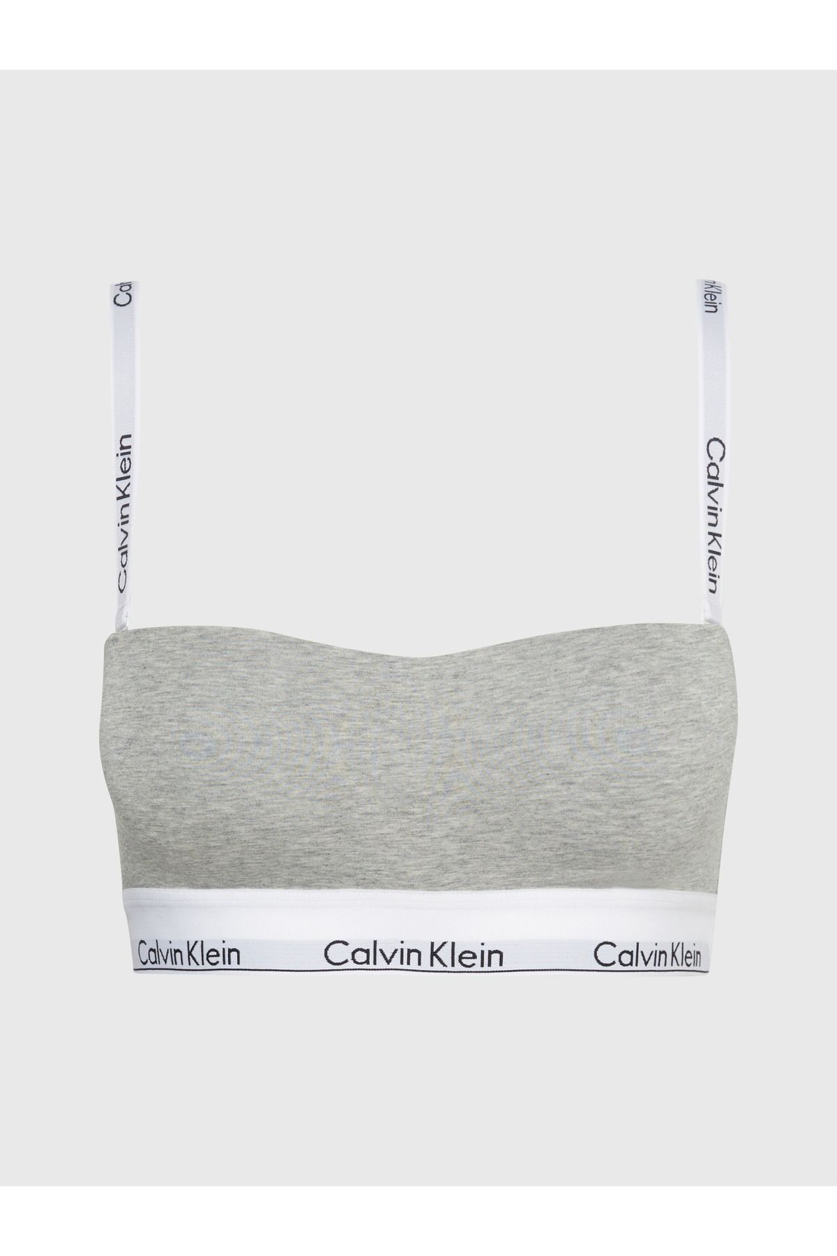 Calvin Klein Kadın Marka Logolu Elastik Bantlı Günlük Kullanıma Uygun Gri Spor Sütyeni 000QF7628E-P7A