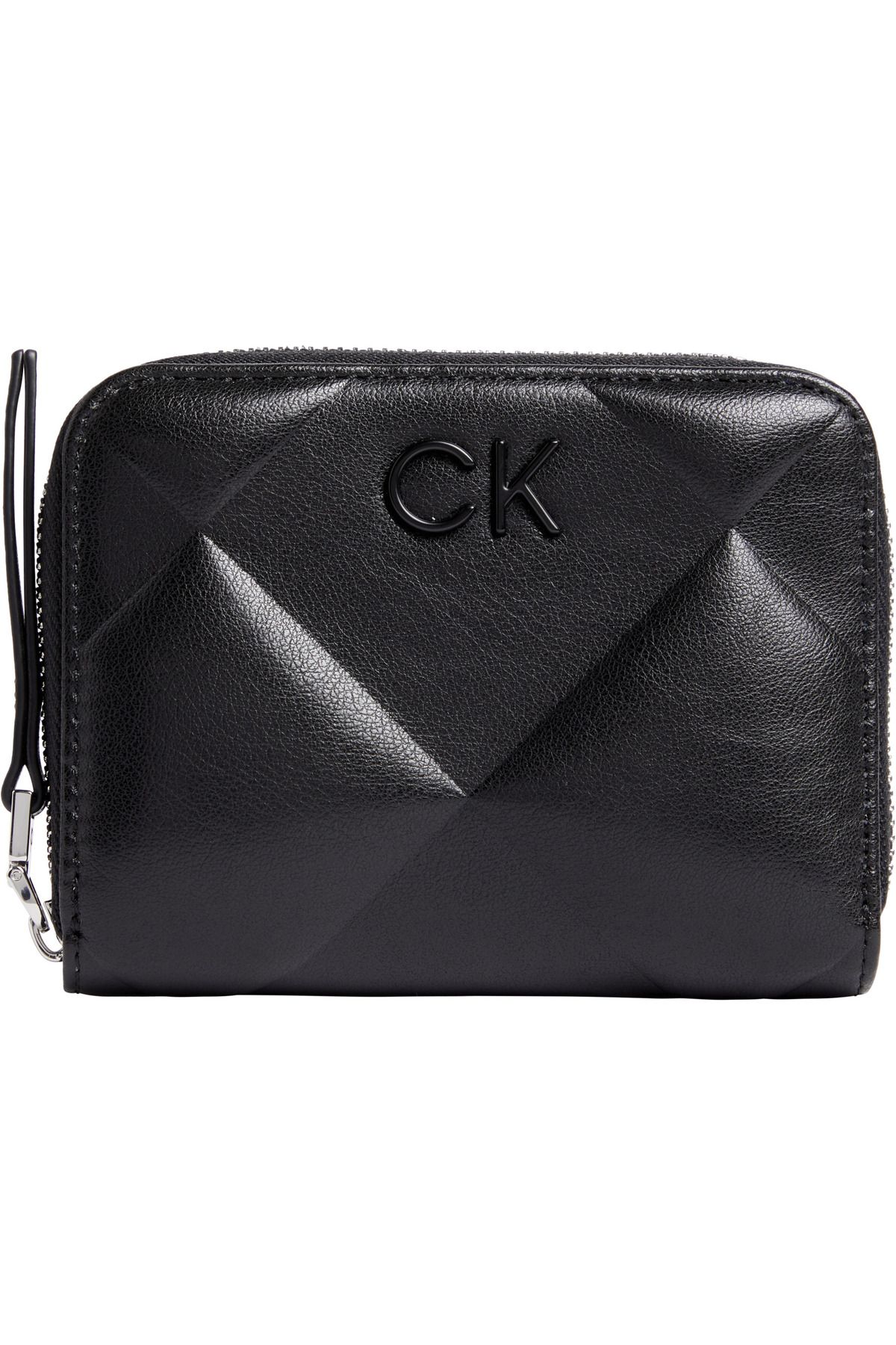 Calvin Klein Kadın Marka Logolu Şık Tasarımlı Kart Bölmeli Kağıt Para Bölmeli Siyah Cüzdan K60K611783-BEH