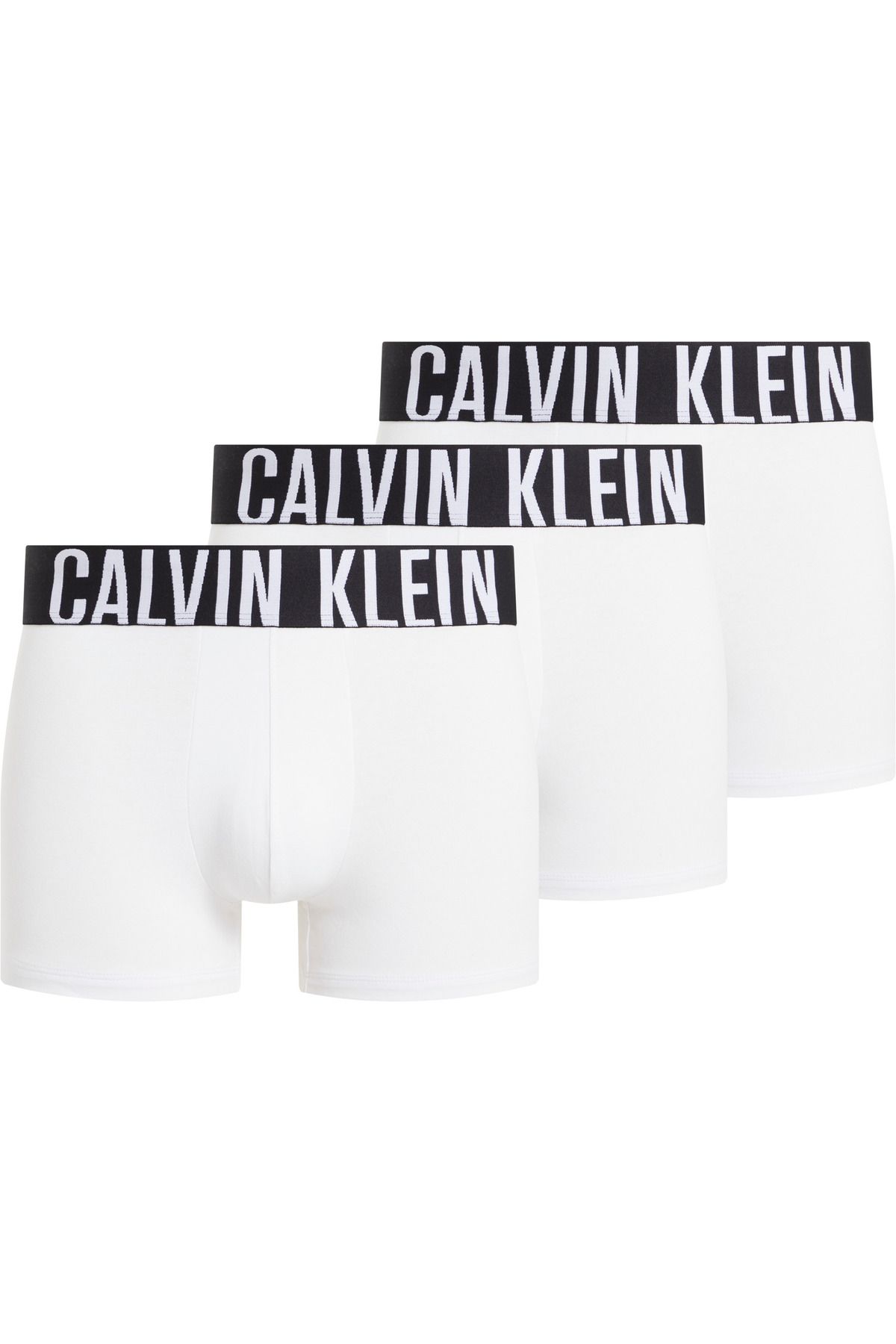 Calvin Klein Erkek Marka Logolu Elastik Bantlı Günlük Kullanıma Uygun Beyaz Boxer 000nb3608a-100