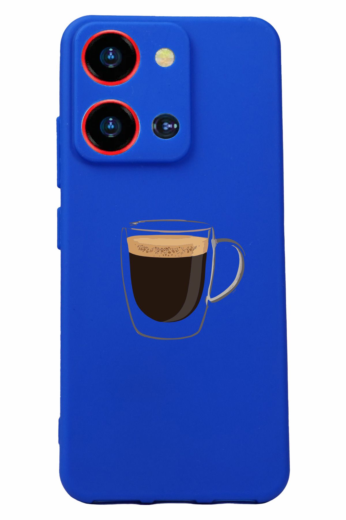 Reeder S19 Max Pro S Zoom Baskılı ve Kamera Korumalı Mavi Renk Silikon Kılıf