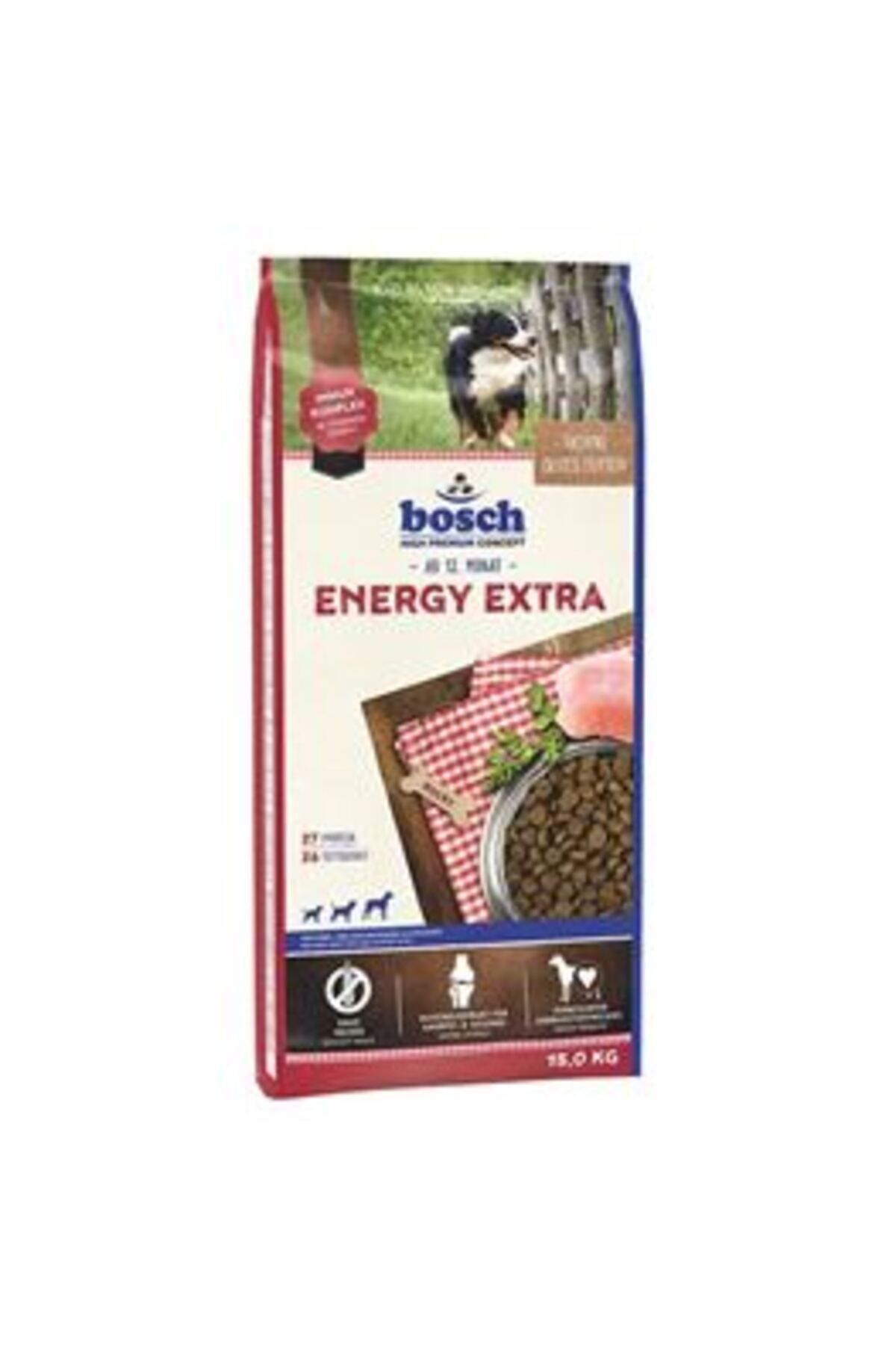 Bosch Energy Extra Yetişkin Aktif Köpek Maması 15kg +3kg HEDİYE ( 1 ADET )
