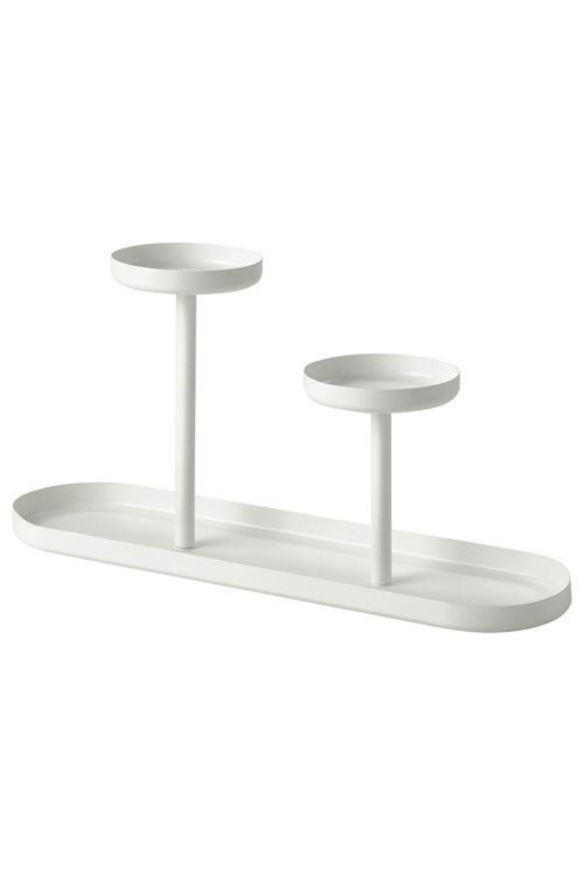 IKEA Metal Çiçeklik-saksılık Beyaz Renk Meridyendukkan 24 Cm Iç Mekana Uygun
