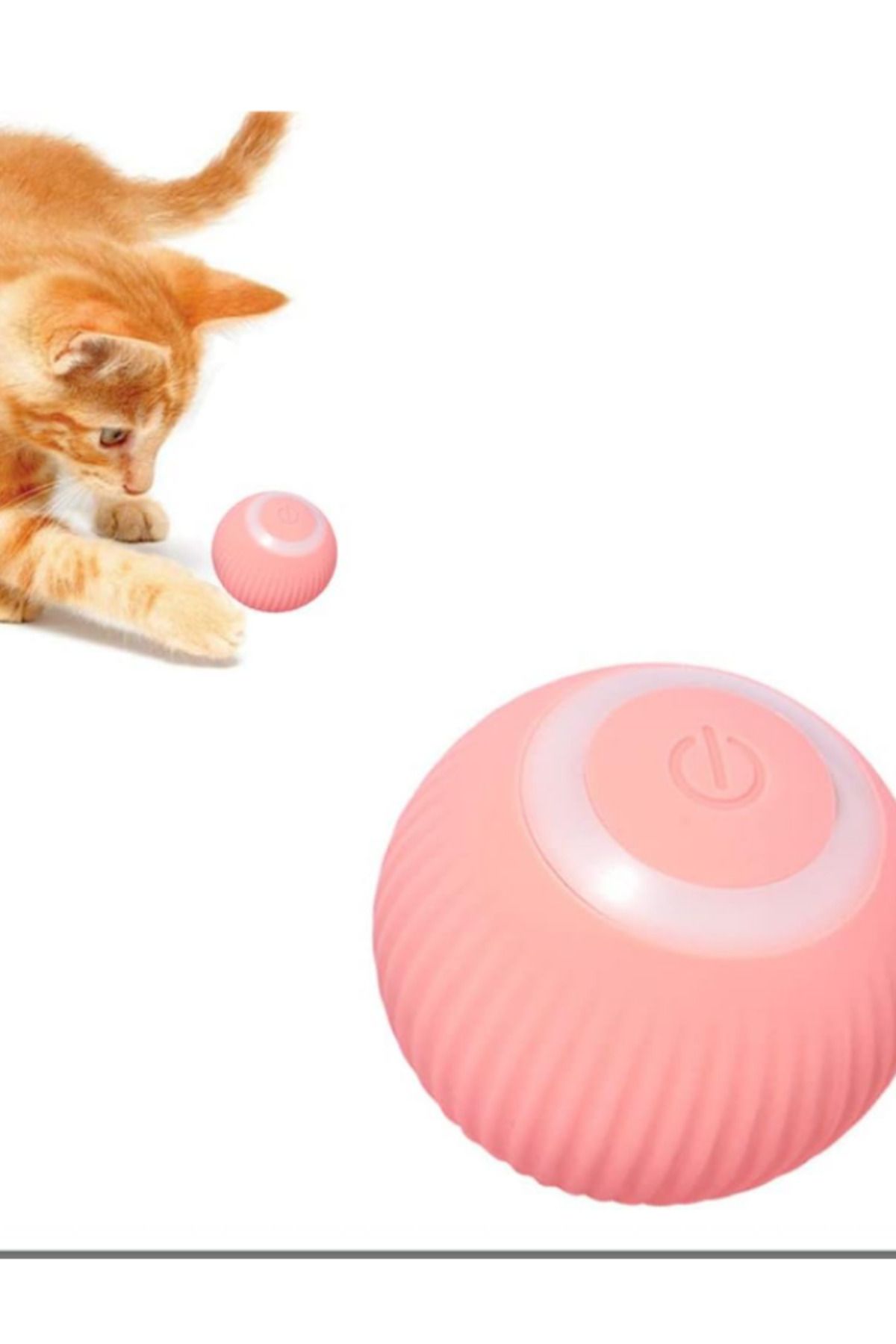 Glipet Şarjlı Otomatik Hareketlenen Kedi Oyun Topu Interaktif 360 Derece Dönen Kedi Oyuncağı