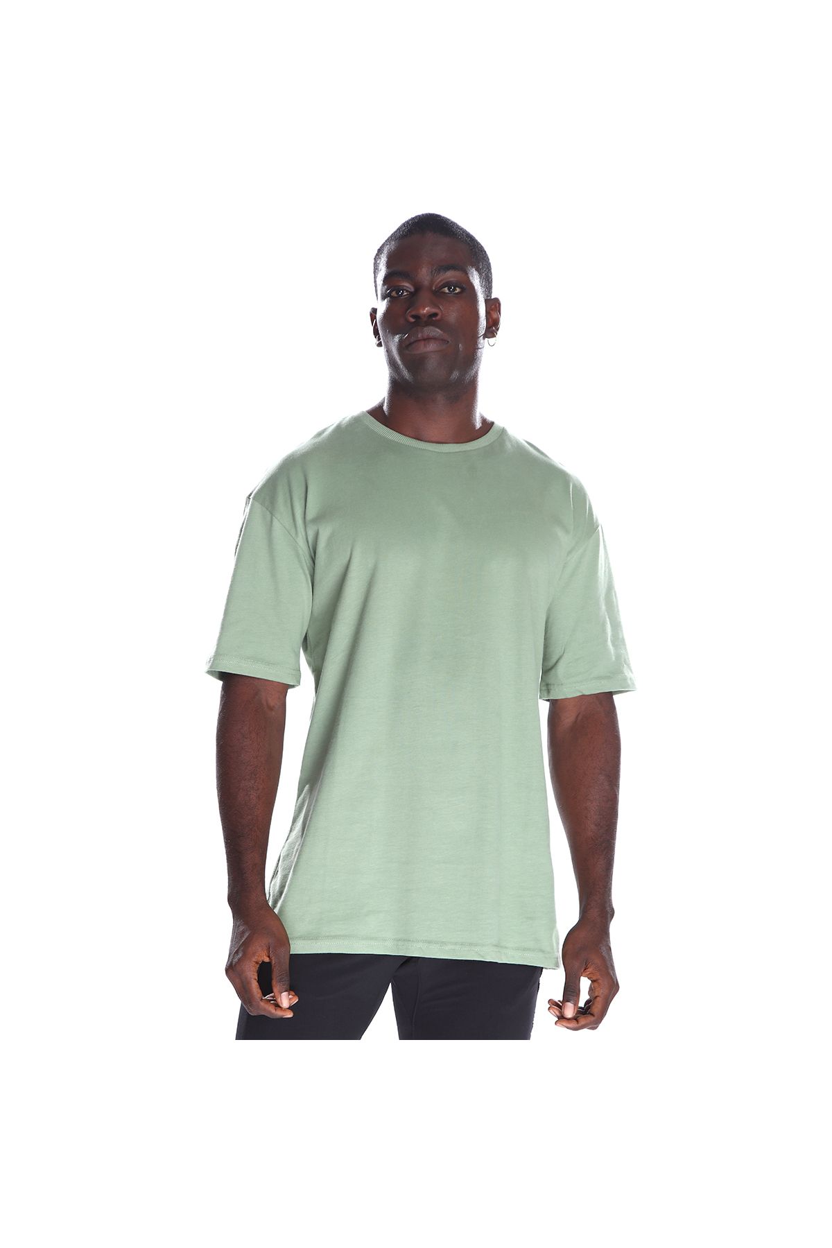 Sportive Mondo Erkek Yeşil Günlük Stil Tişört 22YETL18D04-SGE