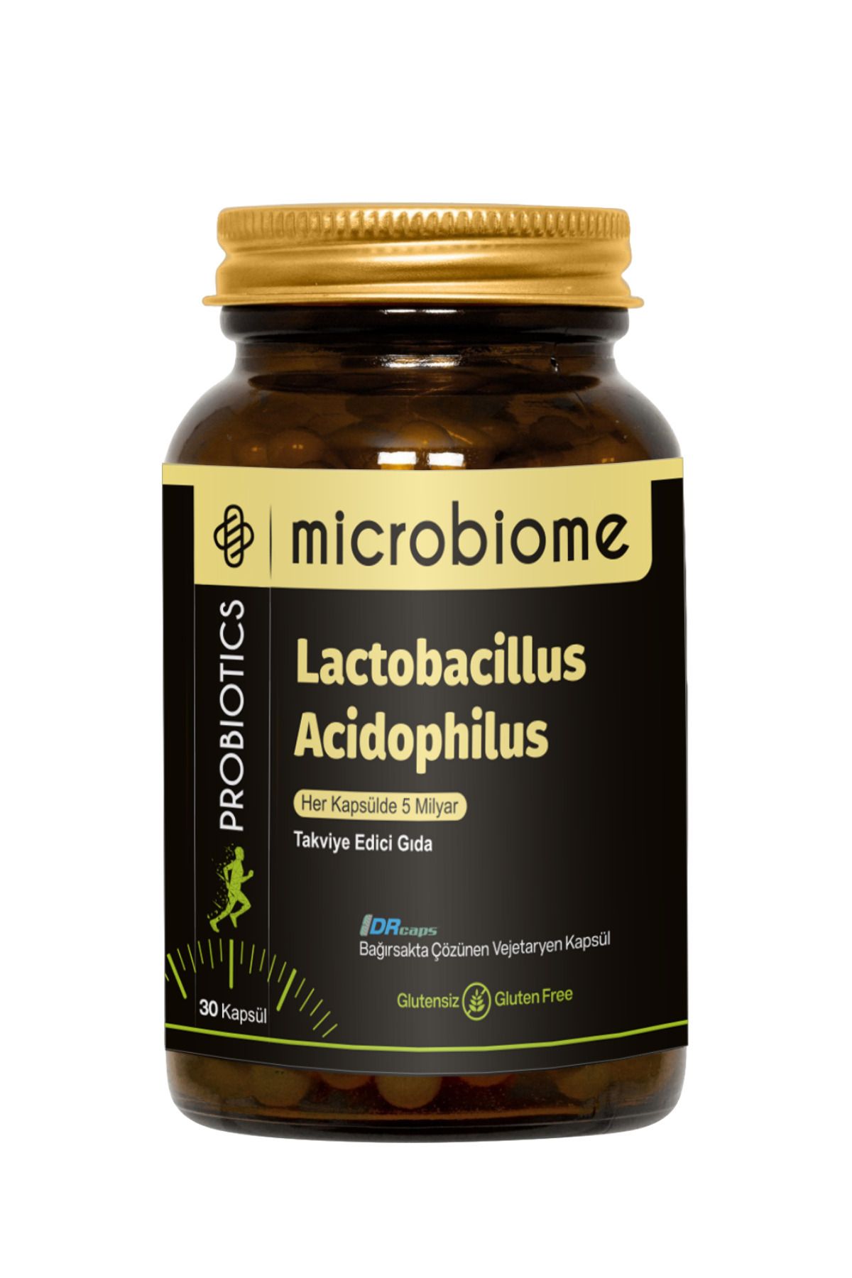 Microbiome Lactobacillus Acidophilus 30 Kapsül Probiyotik Probiotics