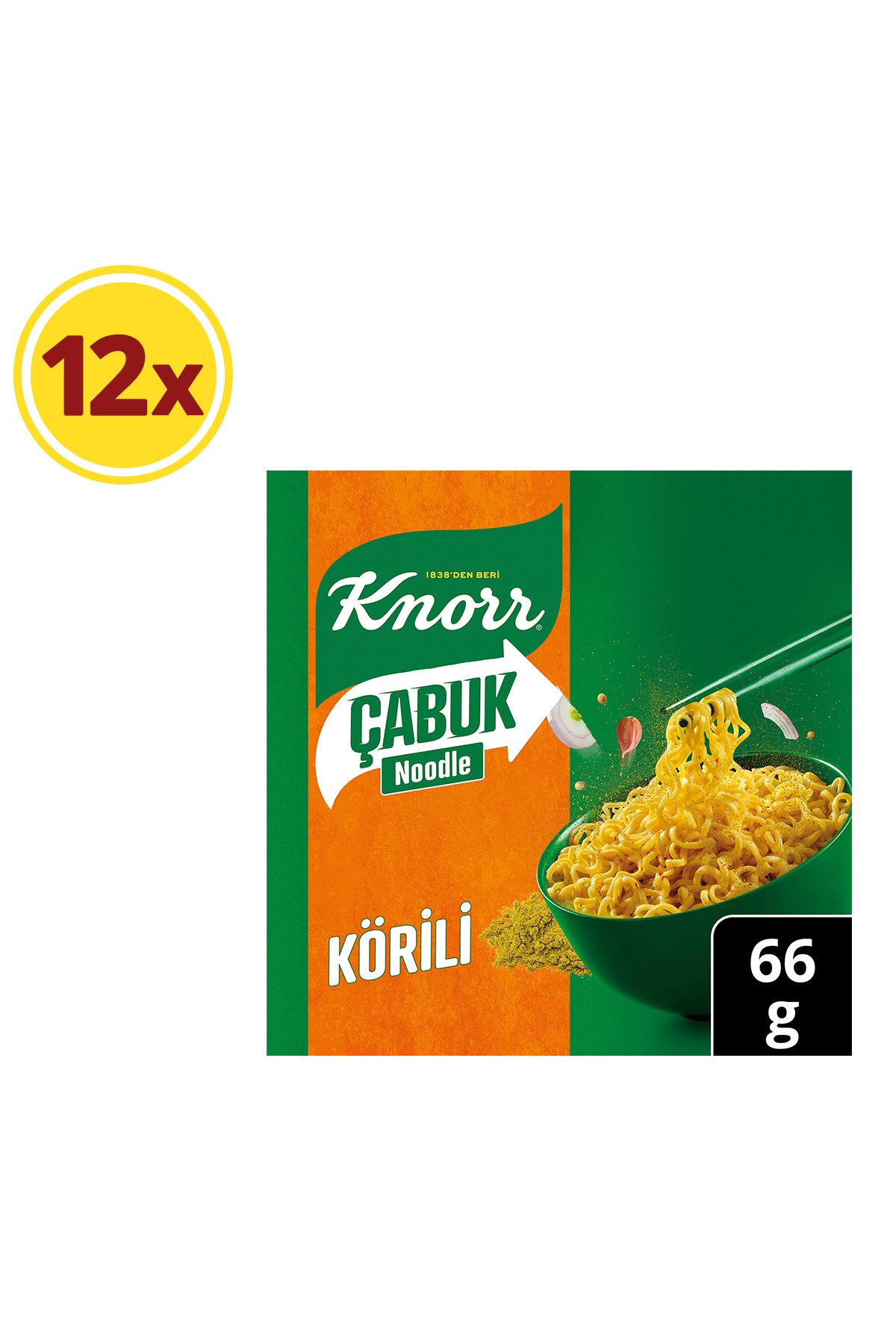 Knorr Çabuk Noodle Körili 66g X12 Adet