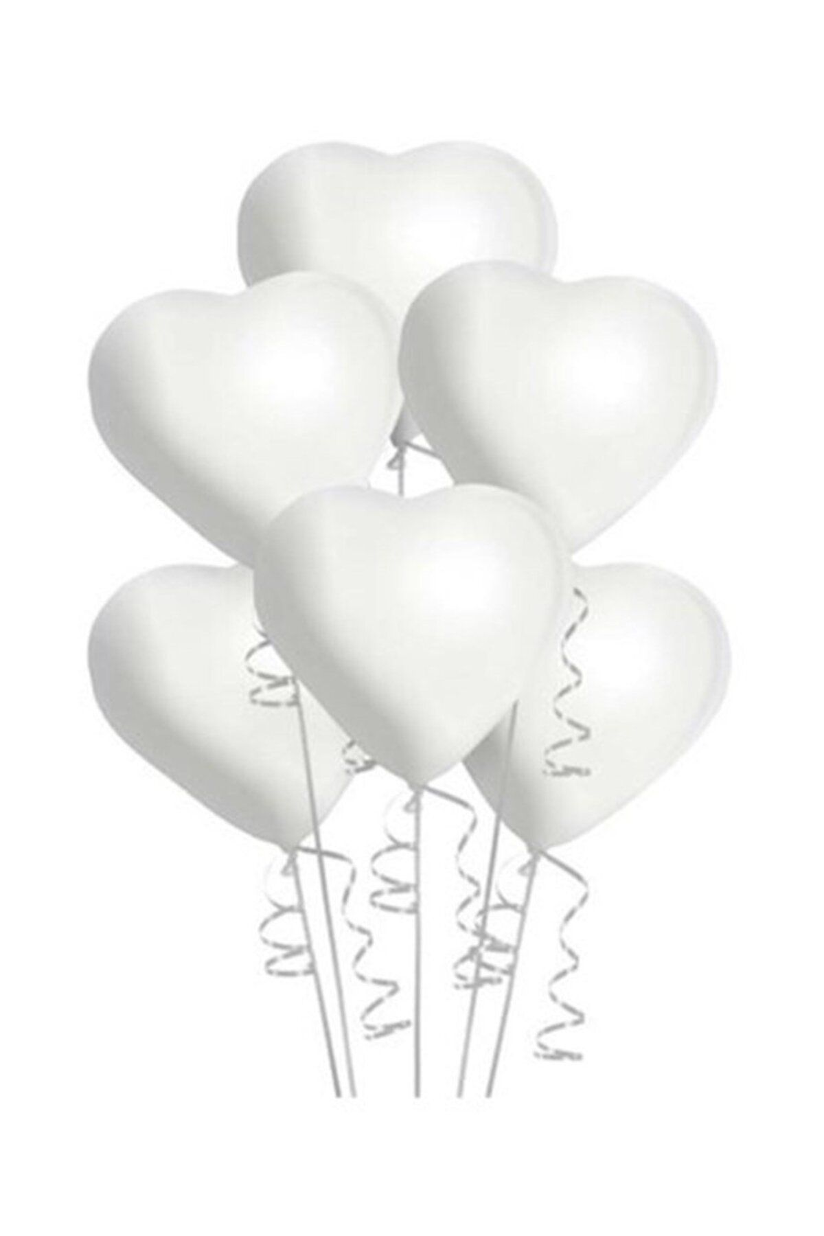 BalonEvi Balon Kalpli Beyaz (10 Adet)