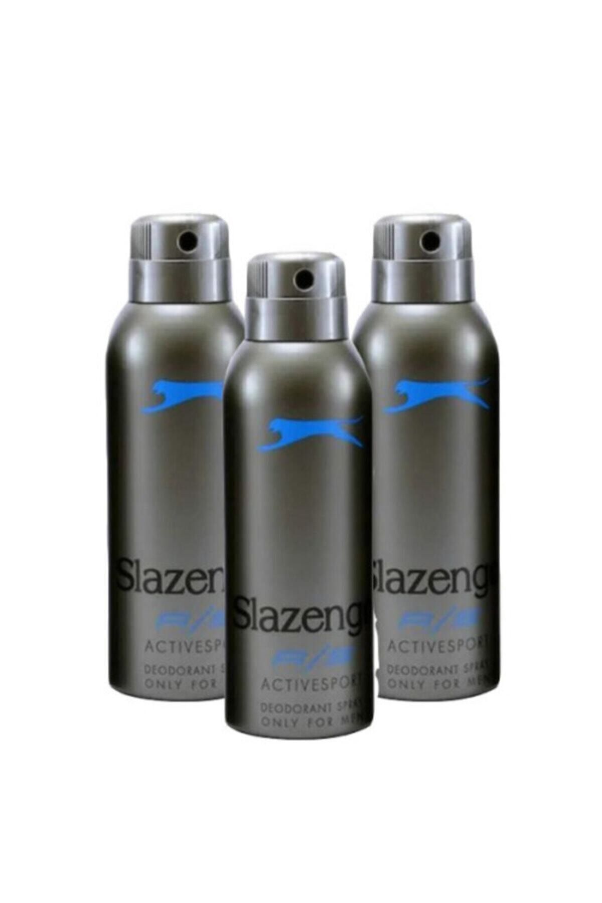 Slazenger 150 ml Erkek Deodorant X 3 Mavi