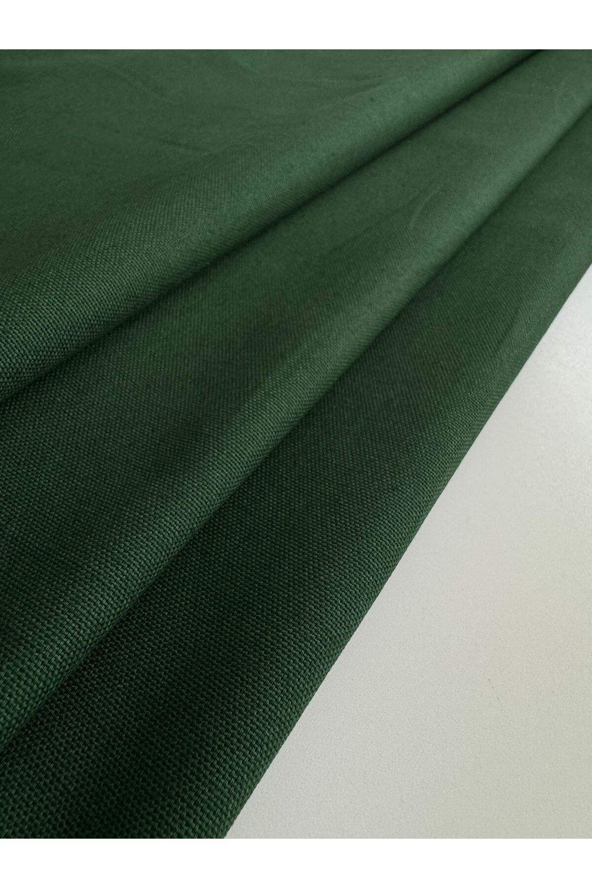 Niks Home Duck Bezi | Punch Keten Kumaşı | Yeşil (50X140 cm)