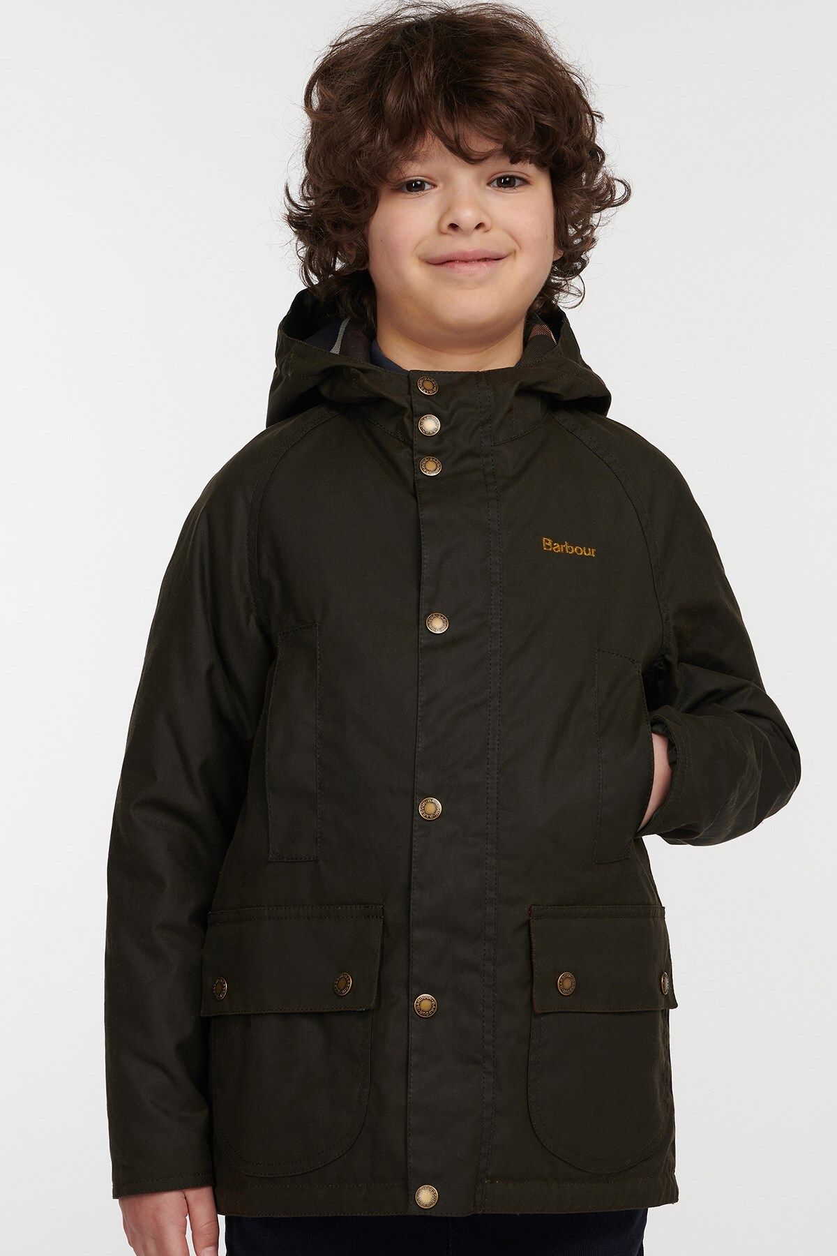 The Barbour Boys Olive Hooded Beaufort Parka Hotel in Nepal at NPR 110949 Rating 5