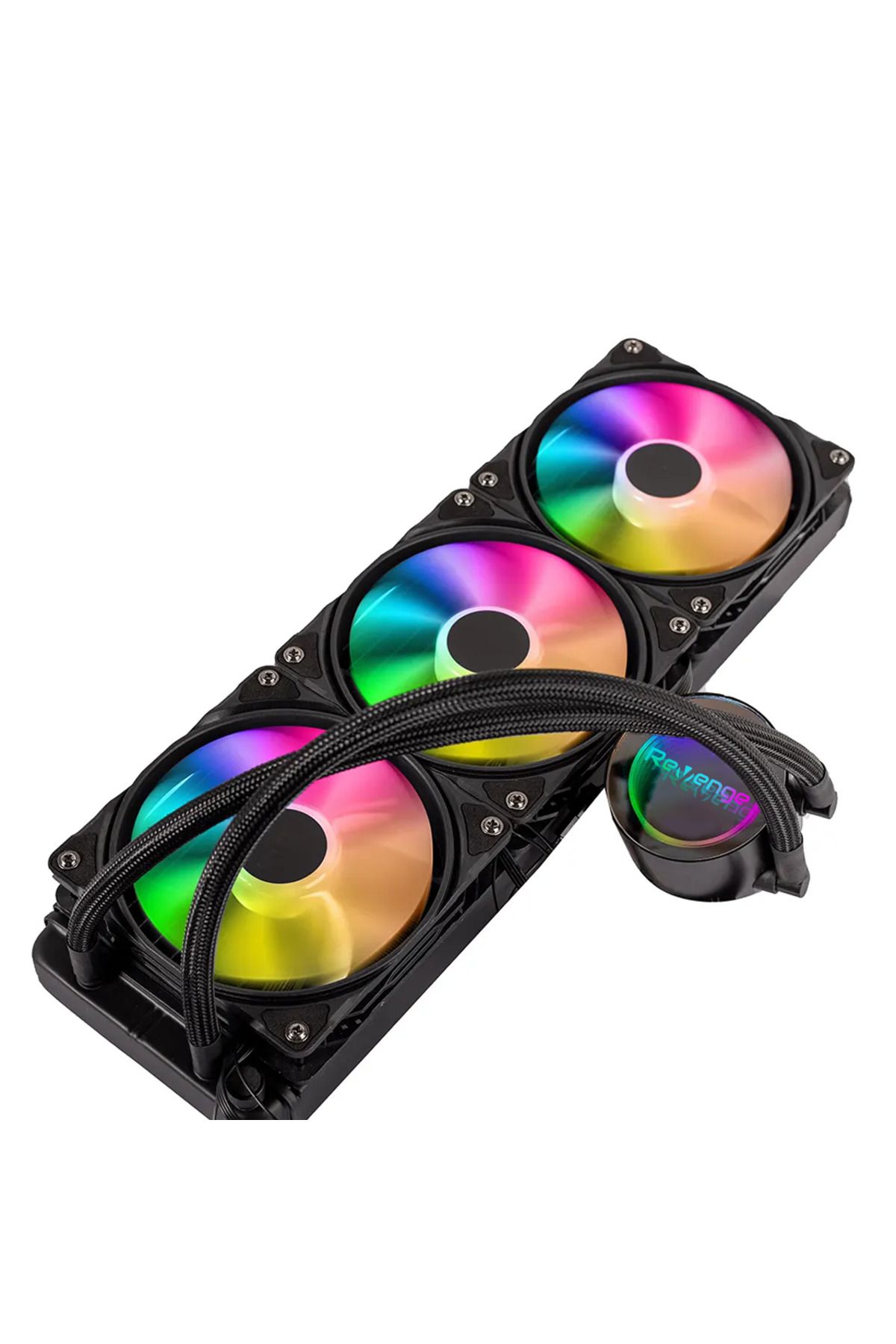 Revenge Nitro Cold 300 Intel ve AMD Destekli RGB Fanlı Infinite Panel CPU İşlemci 360mm Sıvı Soğutma Sistemi