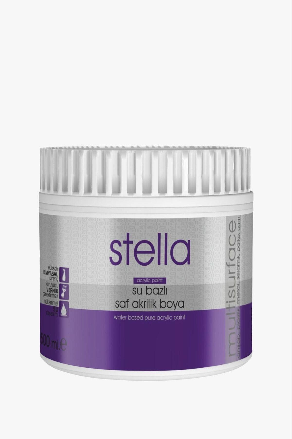 Stella Su Bazlı Saf Akrilik Boya Beyaz 250Ml