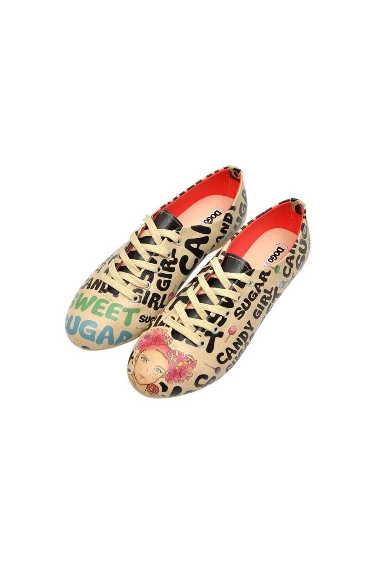 Dogo Kadın Vegan Deri Çok Renkli Günlük Ayakkabı - Sweet Sugar Tasarım