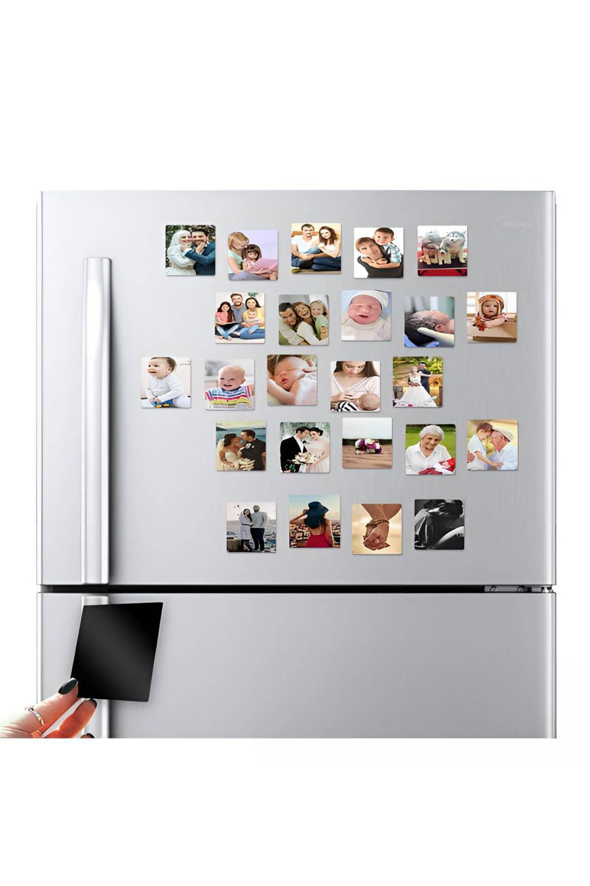 ALTAŞ 20 Adet Resimli Kişiye Özel Buzdolabı Magneti 6x6 Boyutunda