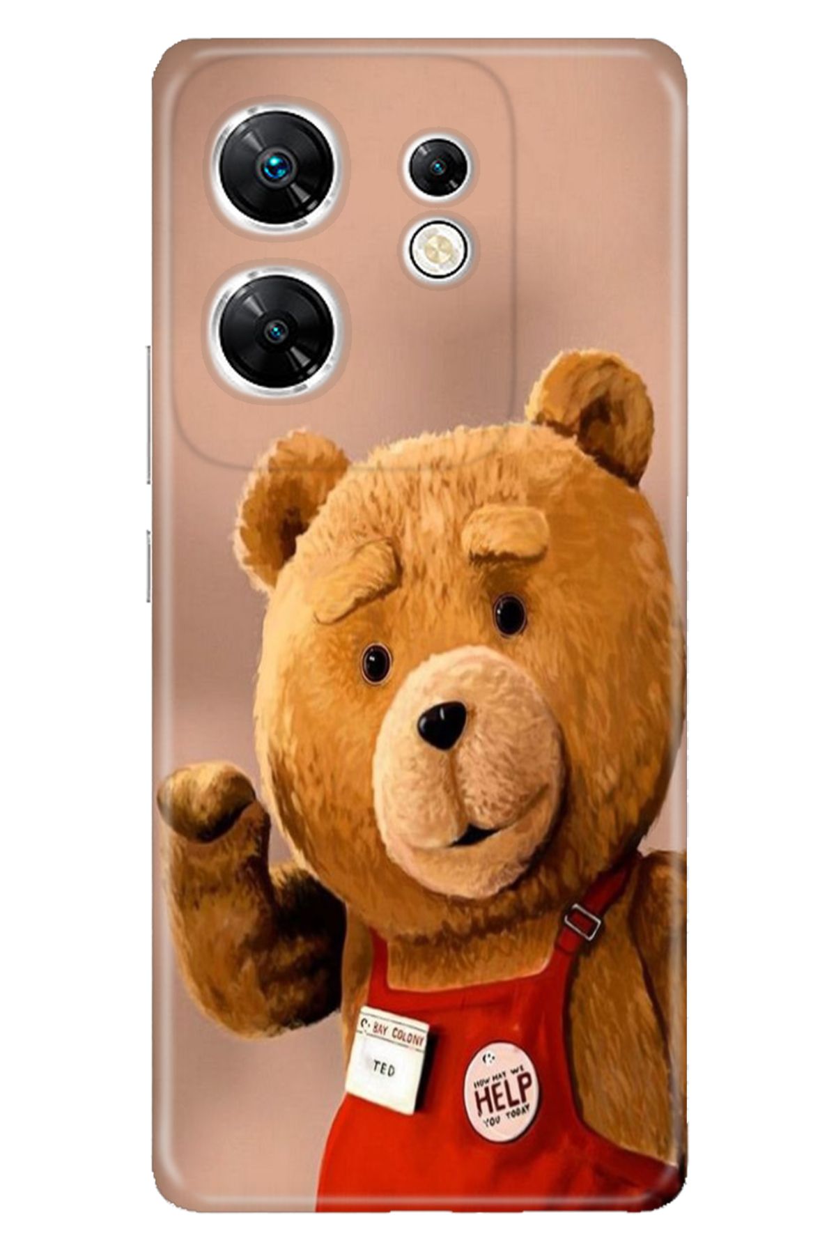 INFINIX Zero 30 4G Uyumlu Kılıf Resimli Desenli Silikon Teddy