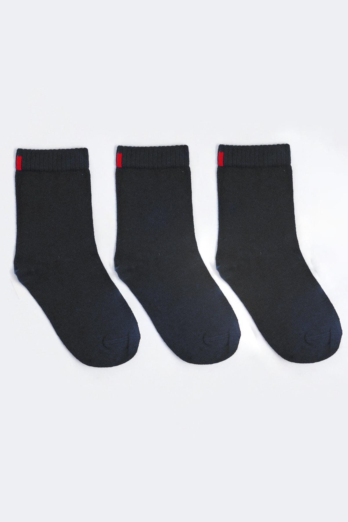 Katia & Bony 3'lü Paket Family Çocuk Soket Çorap Siyah/siyah/siyah