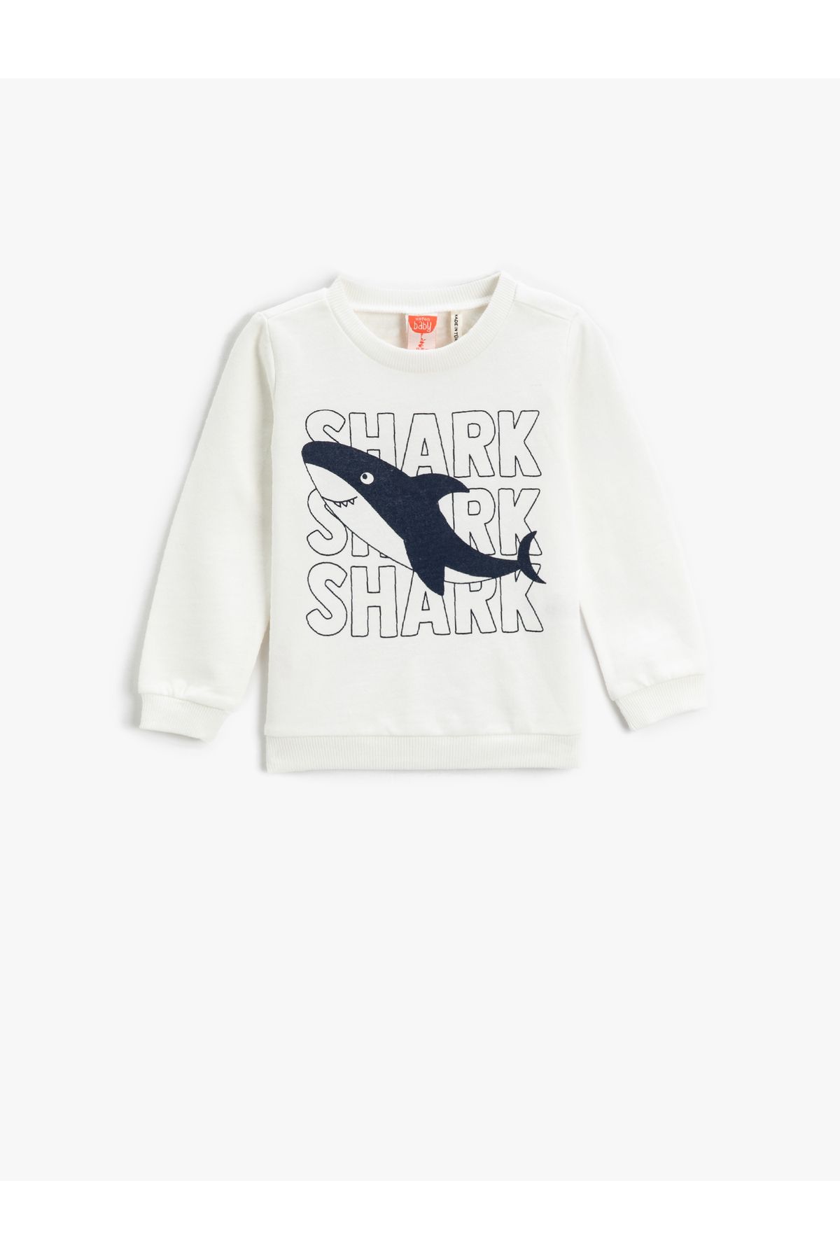 Koton Köpek Balığı Baskılı Sweatshirt