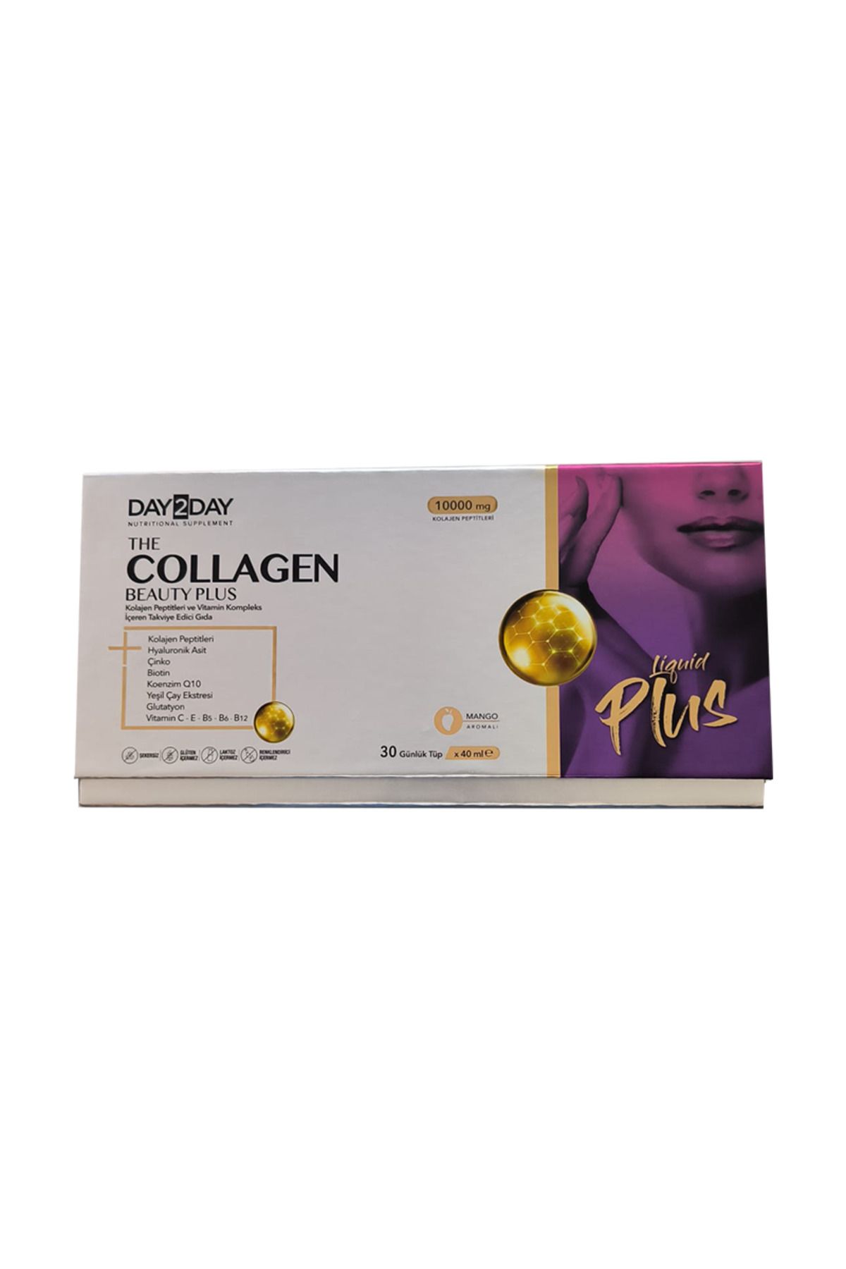 DAY2DAY The Collagen Beauty Plus Kolajen Peptitleri ve Vitamin Kompleks İçeren Takviye Edici Gıda