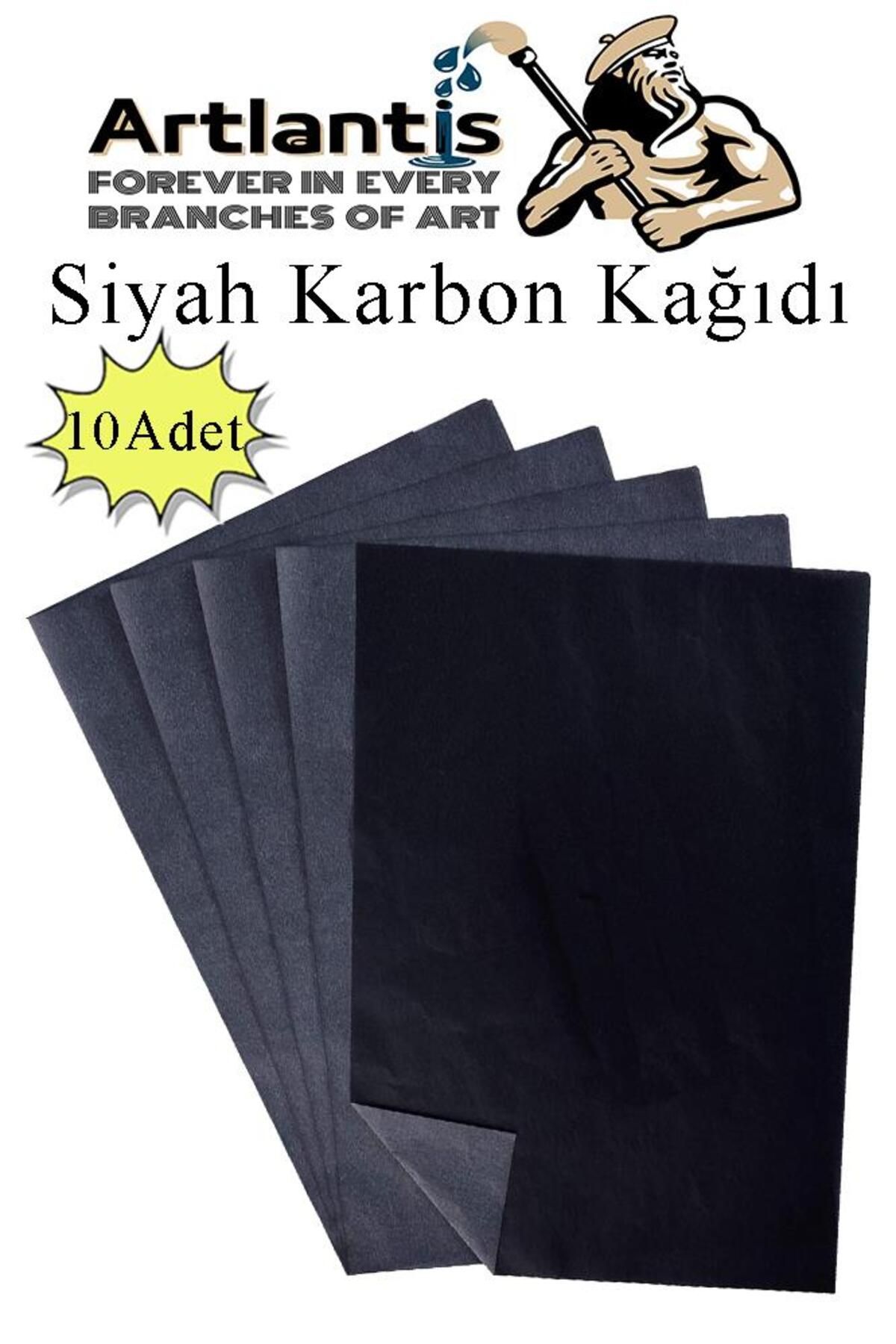 Artlantis Siyah Karbon Kağıdı A4 10 Adet 21x29,7 cm Kopya Kağıdı Transfer Kağıdı Renkli Karbon Kağıdı