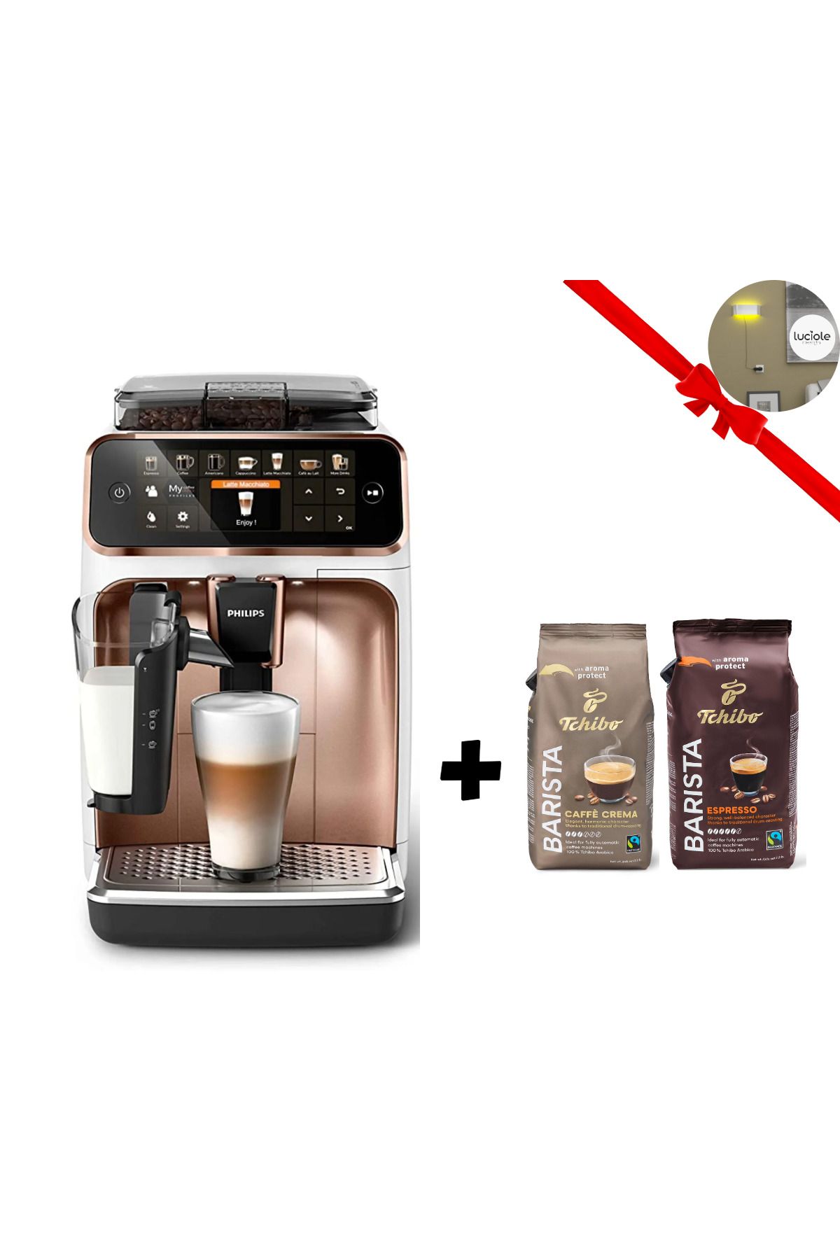Philips 12 Farklı Kahve , Hafızalı Tam Otomatik Kahve Latte ,Cappuccino Espresso Makinesi , Lambader Hediye