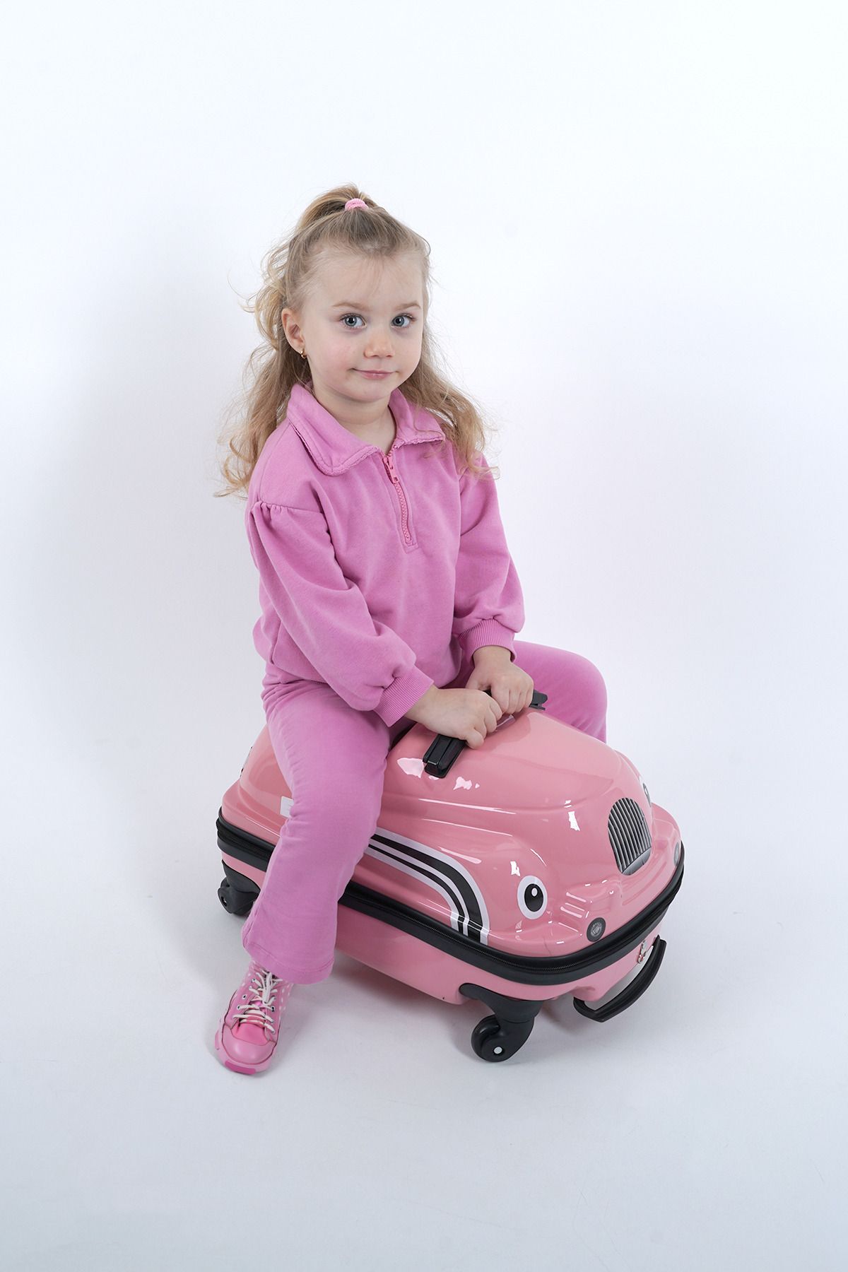 Protocol London ABS Sürülebilir Çocuk Valizi Çok Renkli