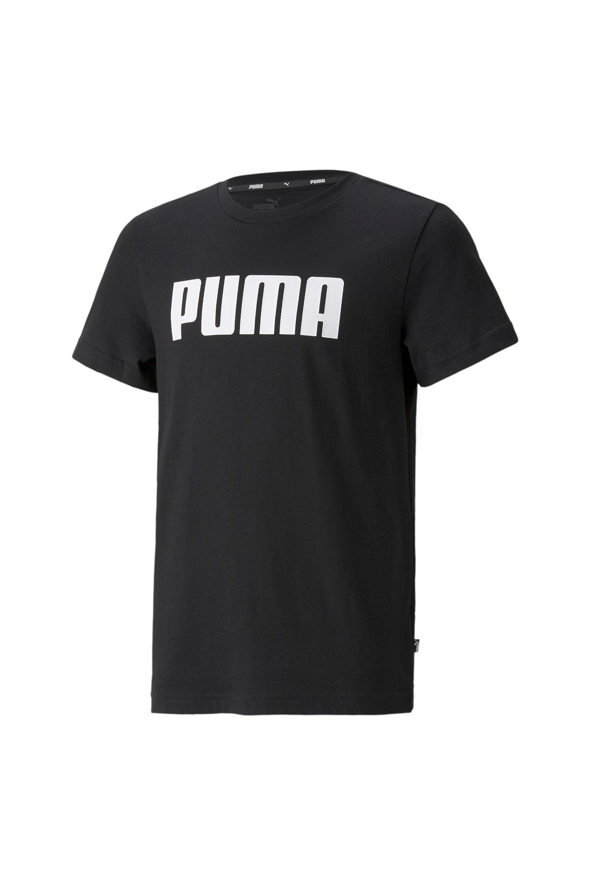 Puma Siyah Kız Çocuk Bisiklet Yaka Kısa Kollu Baskılı T-shirt 84759401 Boys Ess Tee