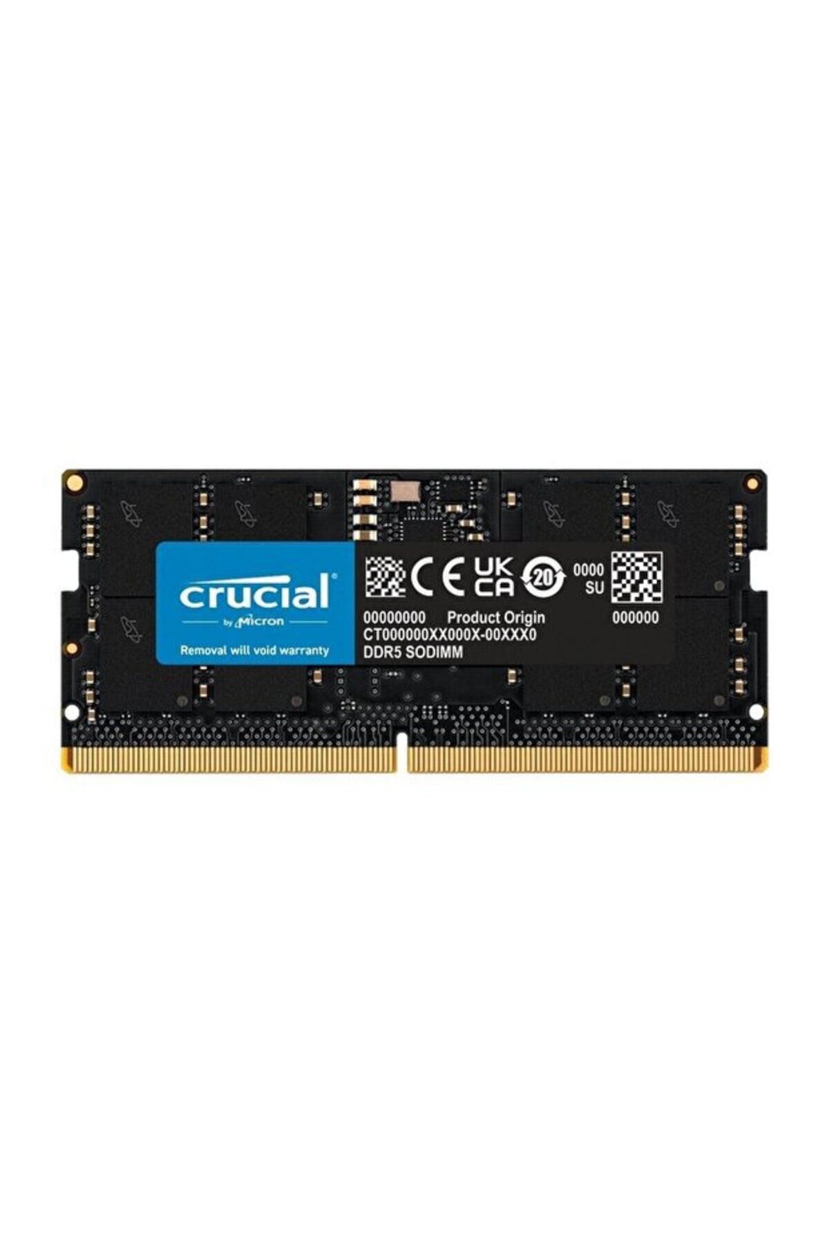 Crucial 32Gb Ddr5 4800 Sodımm Cl40 Ct32G48C40S5 Notebook Ram