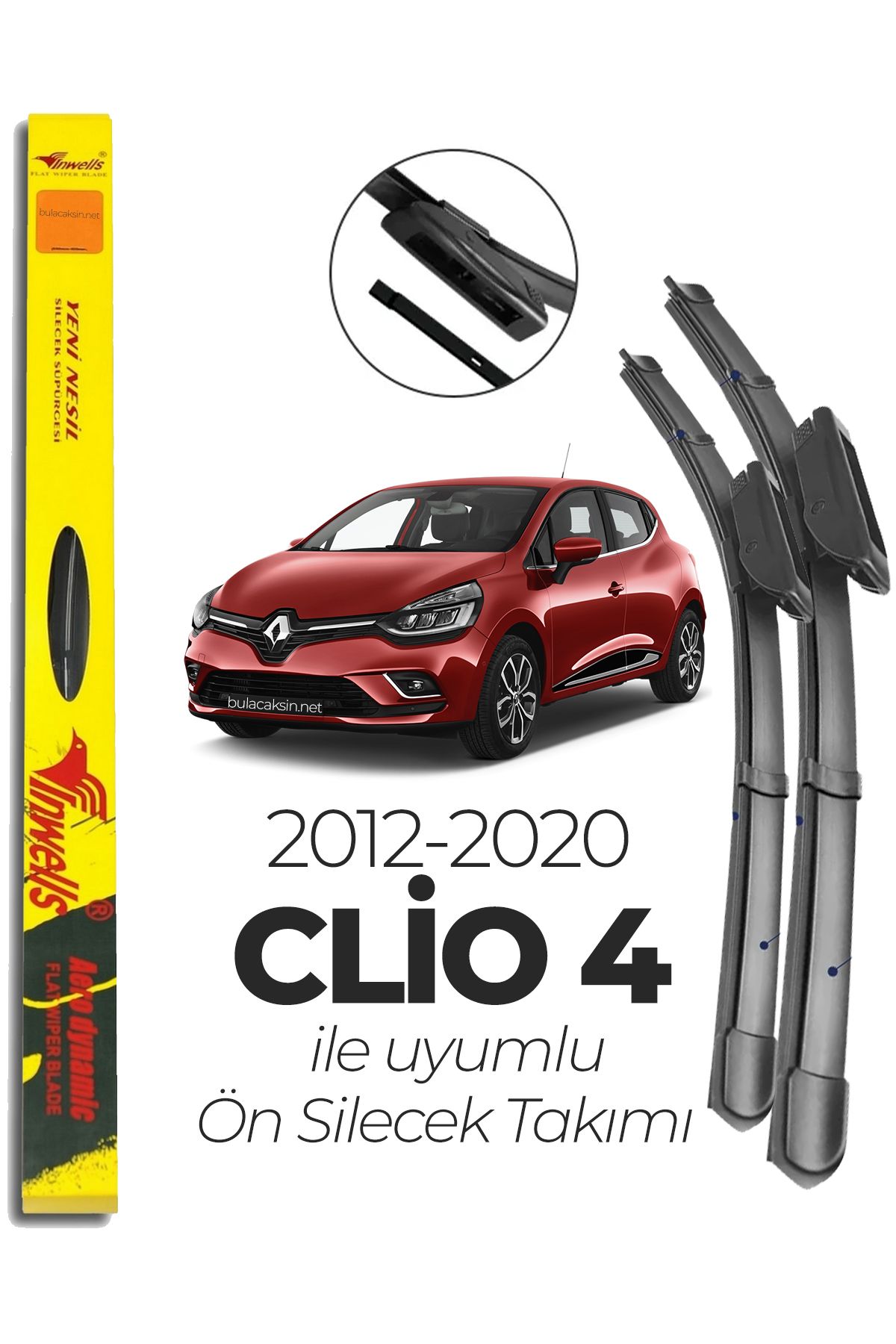 Inwells Muz Silecek Takımı 2012-2020 Renault Clio 4 Ile Uyumlu