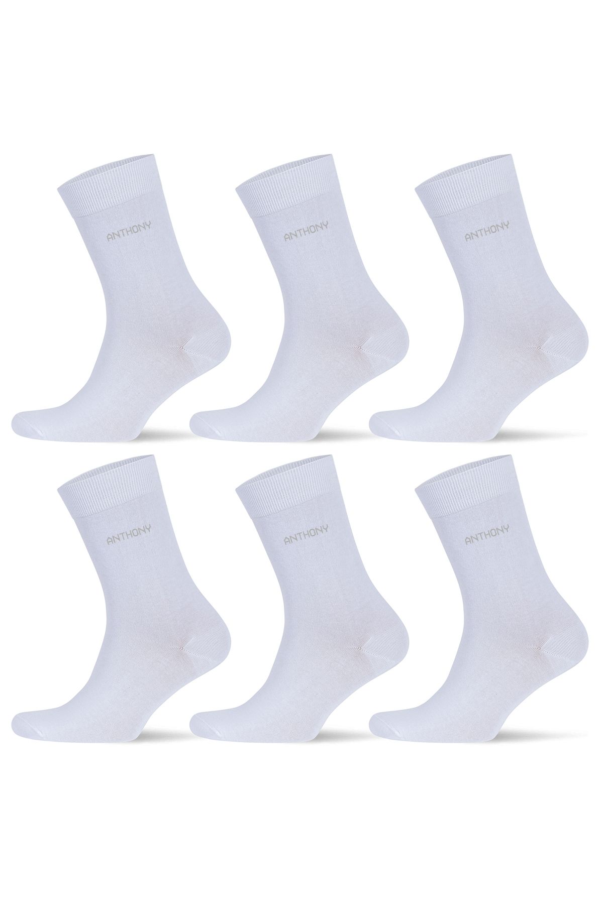 ANTHONY JACKSON 6 Çift Kutulu BAMBU Premium Klasik Erkek Çorap