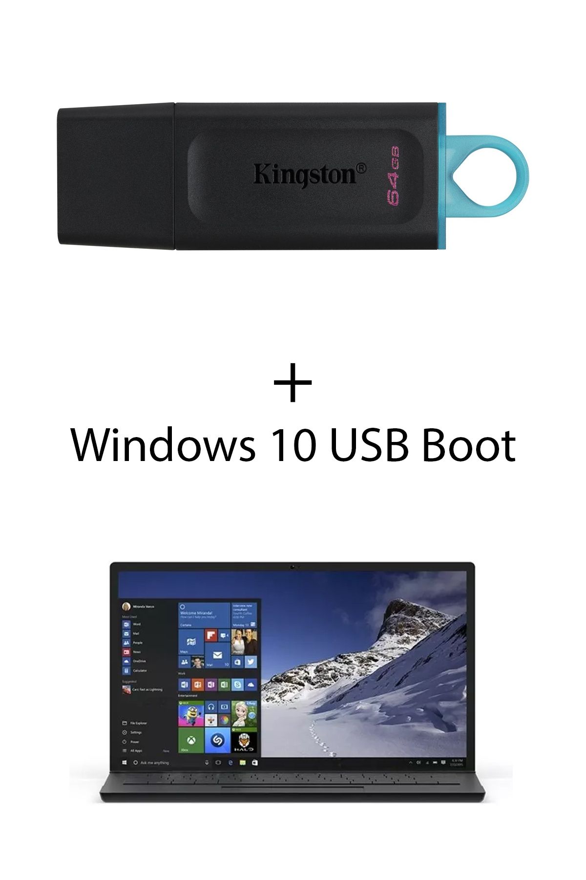 Kingston Windows 10 Yüklü 64 GB USB Flash Bellek