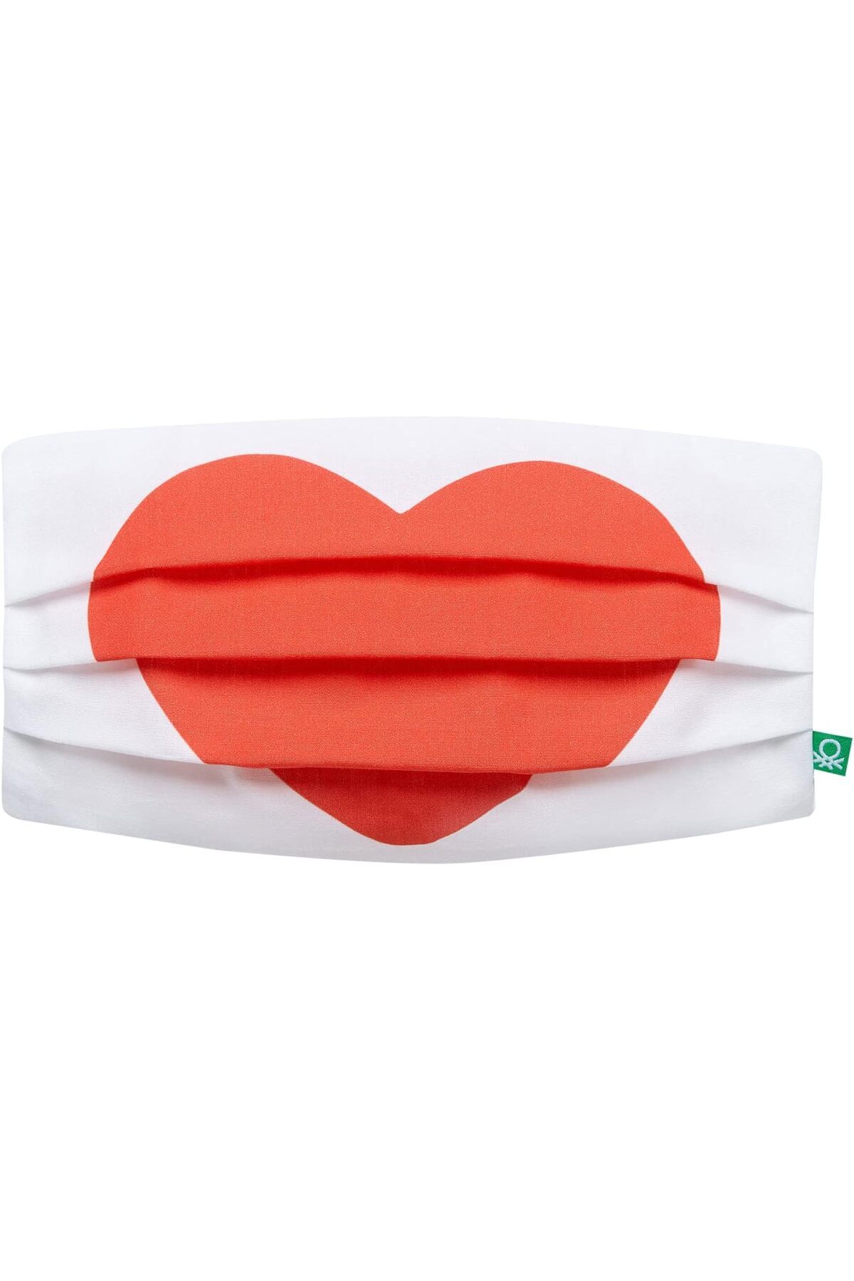 Store Maske Kılıfı Unisex OS Kalp Baskılı Beyaz