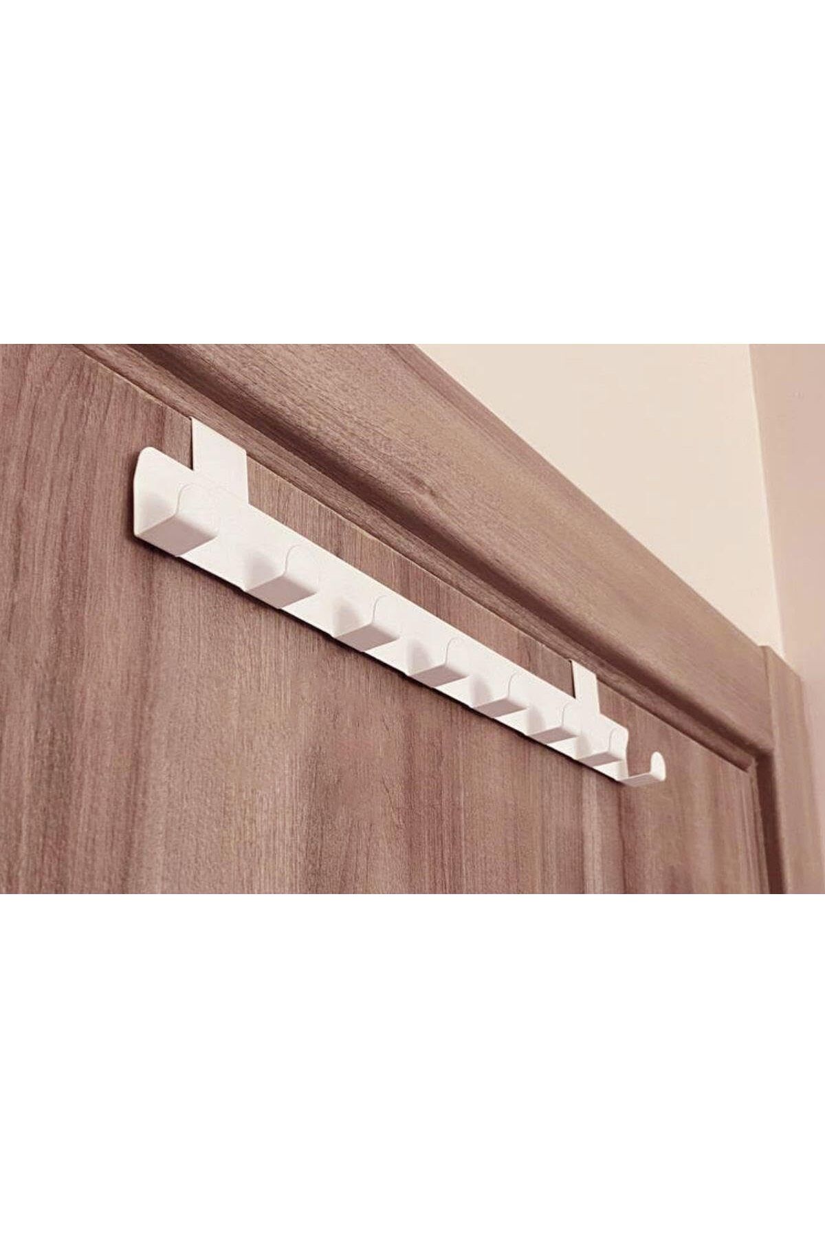 Store Metal Beyaz Amerikan Kapı Arkası Askılık Organizer Askılık ve Banyo Kapı Arkası Askılık